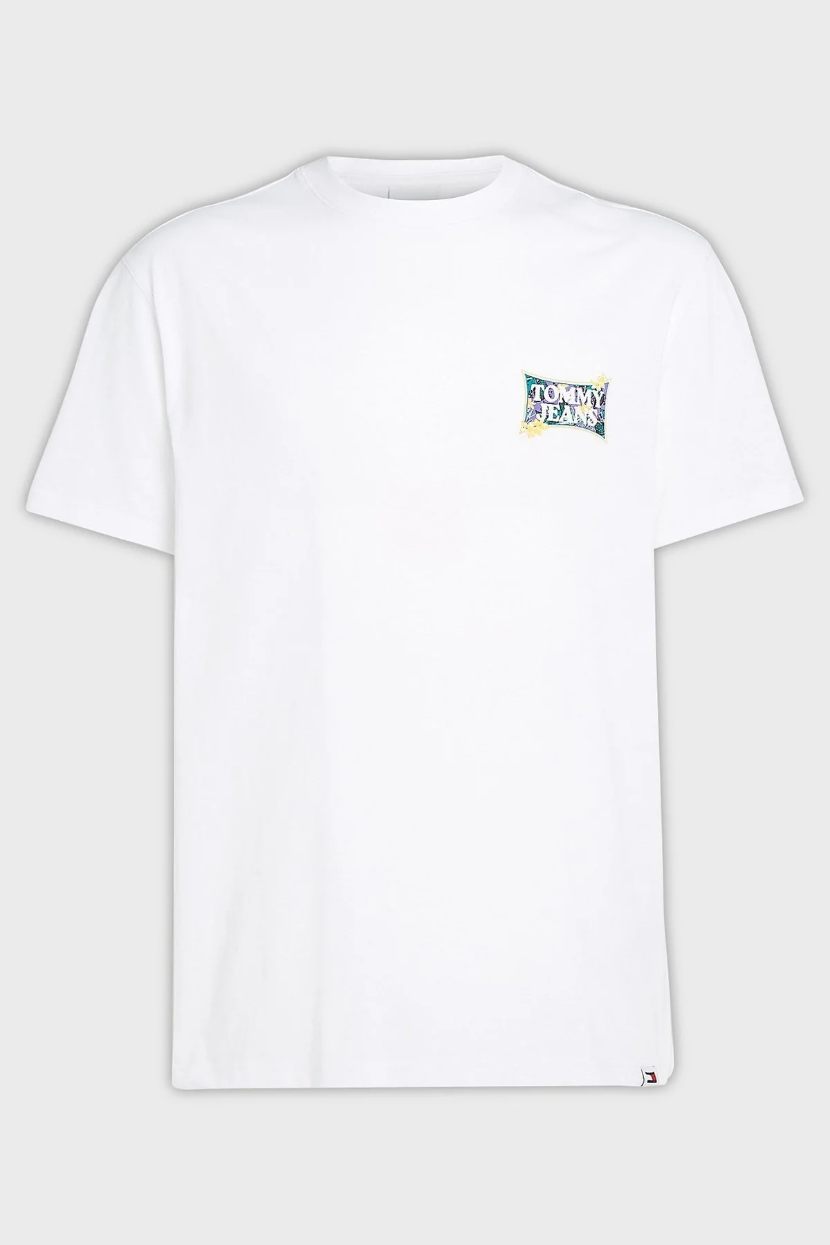 Tommy Jeans Organik Pamuklu Regular Fit Erkek T Shirt DM0DM18562 YBR BEYAZ - 5