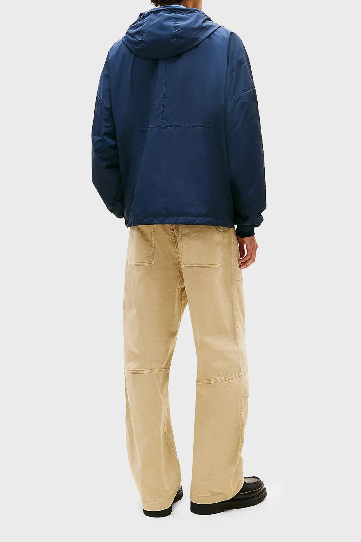 Tommy Jeans Oversize Fit Logolu Kapüşon Yaka Erkek Mont DM0DM22736 C1G LACİVERT - 3