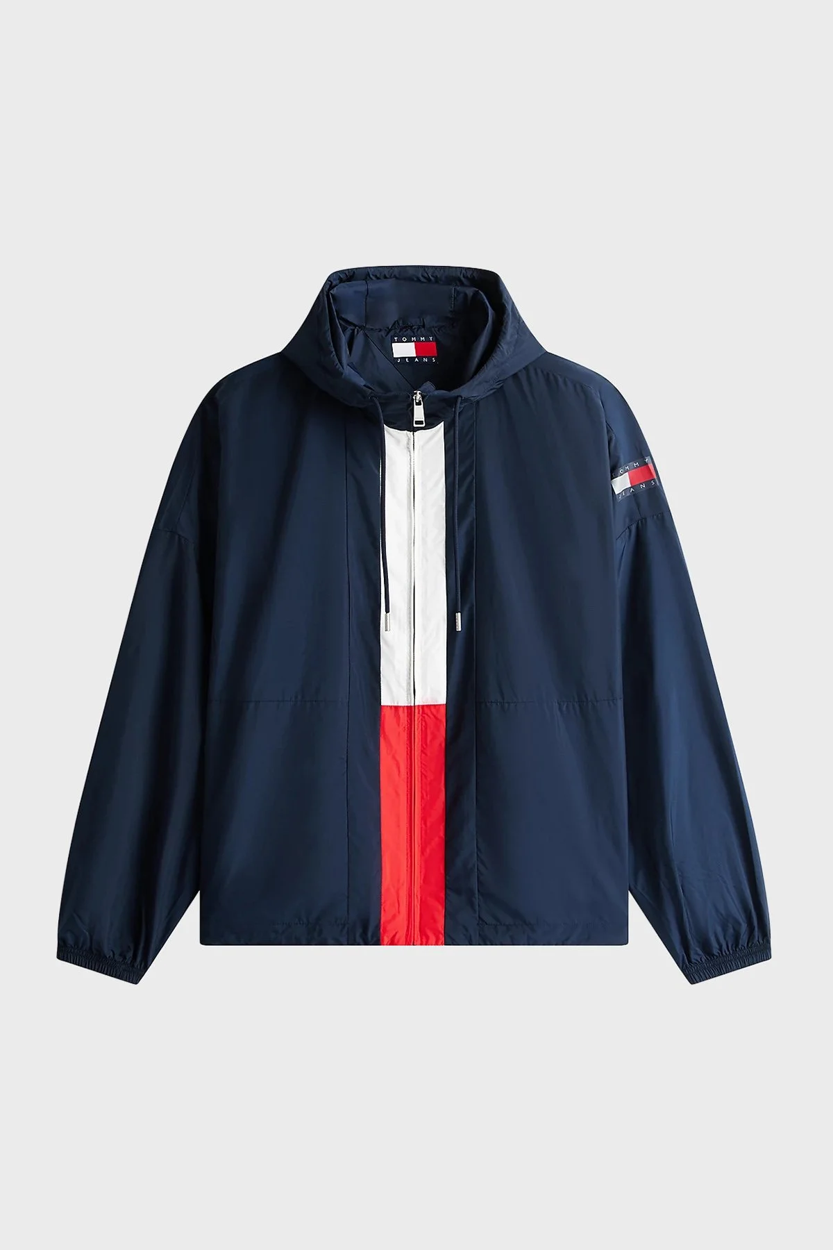Tommy Jeans Oversize Fit Logolu Kapüşon Yaka Erkek Mont DM0DM22736 C1G LACİVERT - 6