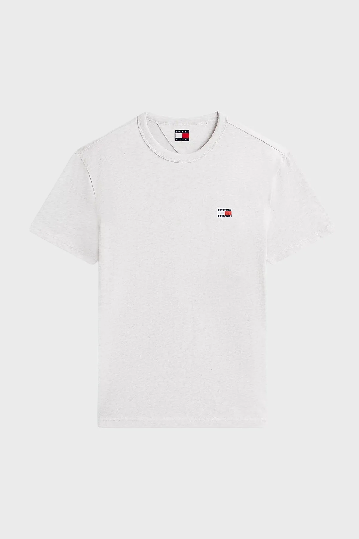 Tommy Jeans Pamuk Karışımlı Logolu Normal Kalıp Erkek T Shirt DM0DM22667 P08 GRİ - 5