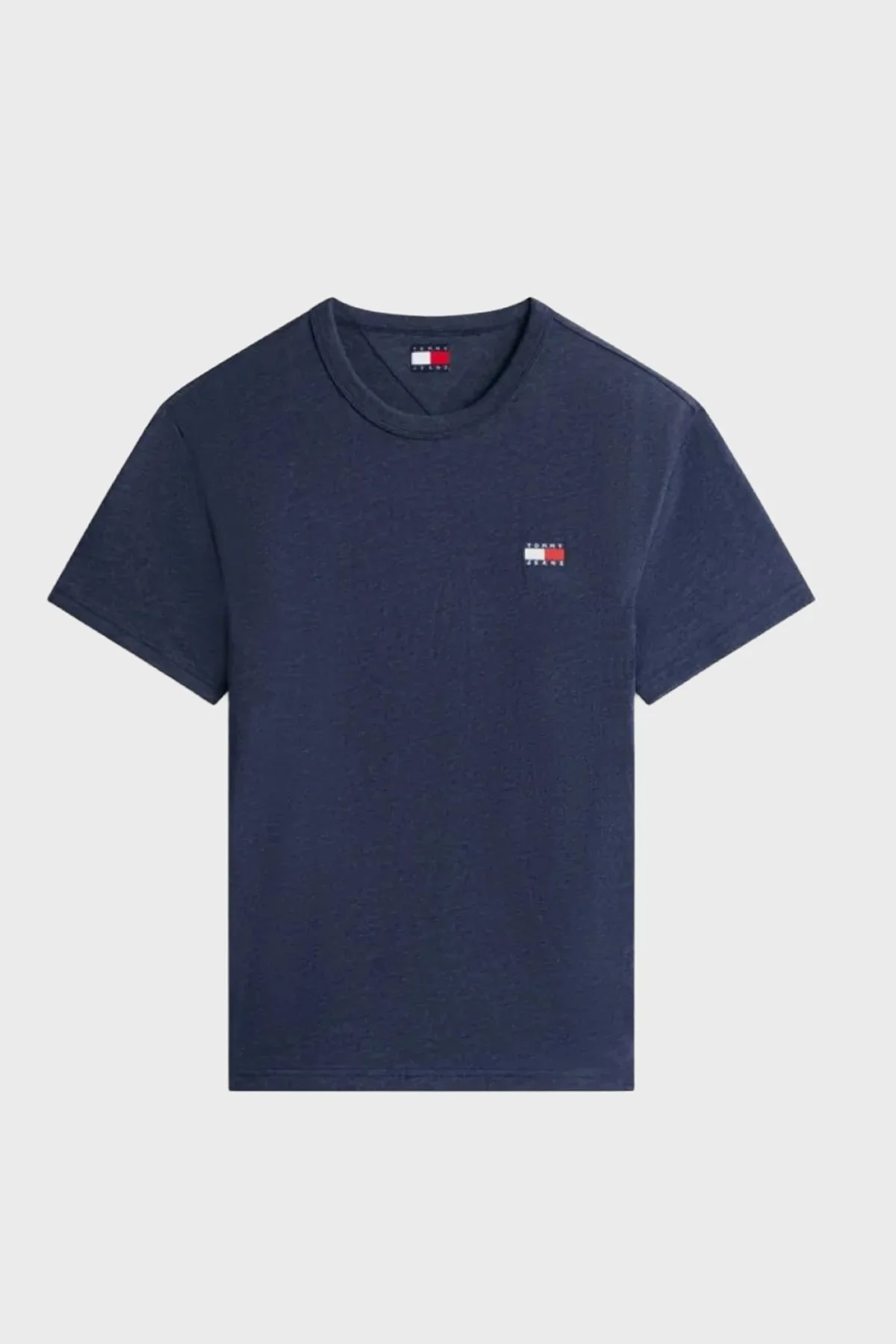 Tommy Jeans Pamuk Karışımlı Regular Fit Bisiklet Yaka Erkek T Shirt DM0DM22667 C1G LACİVERT - 4