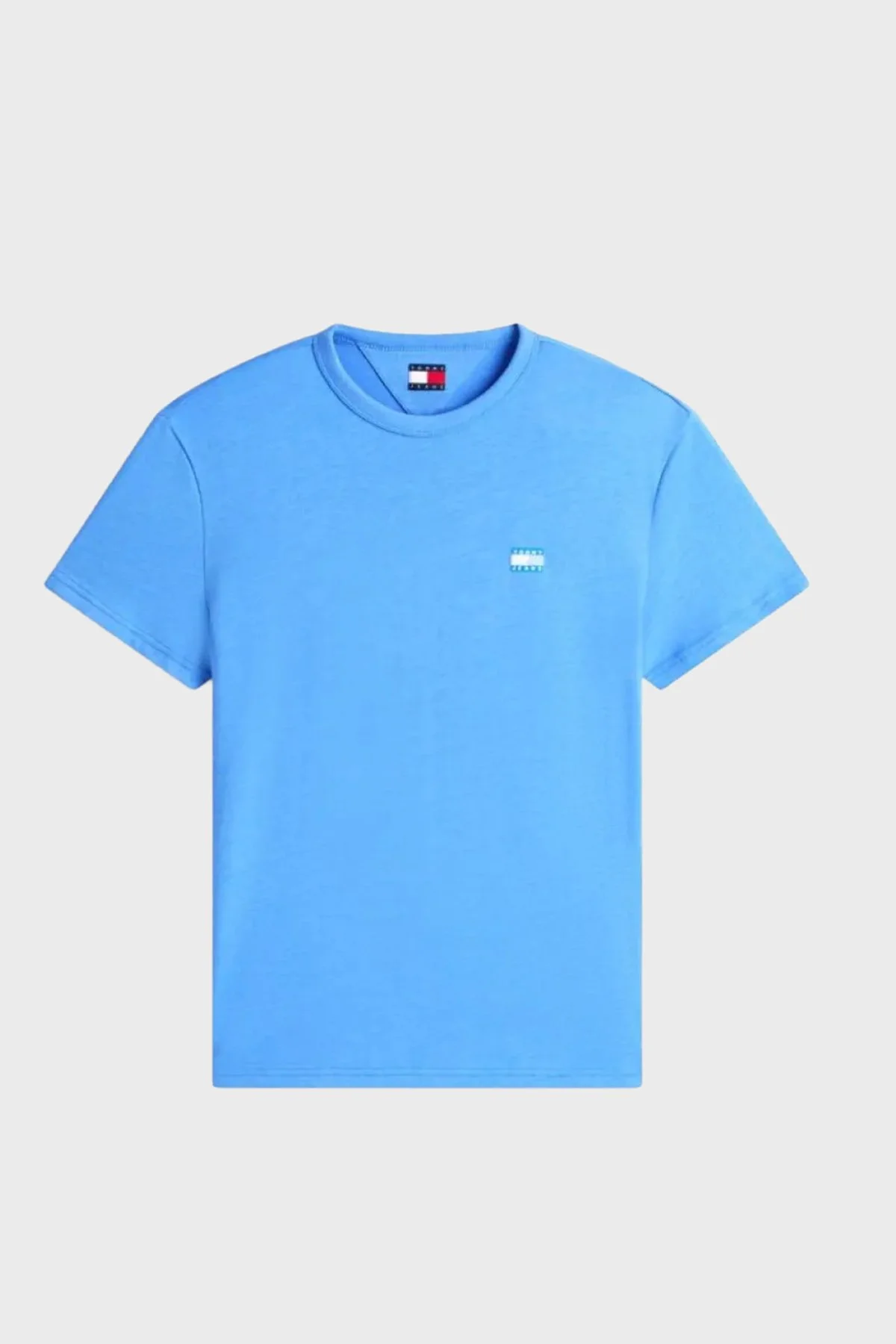 Tommy Jeans Pamuk Karışımlı Regular Fit Bisiklet Yaka Erkek T Shirt DM0DM22667 C38 MAVİ - 4