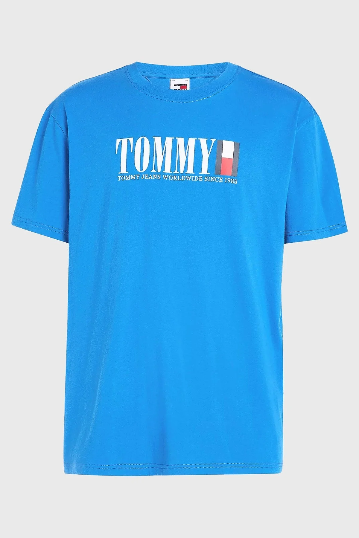 Tommy Jeans Pamuklu Bisiklet Yaka Erkek T Shirt DM0DM18533 C2T SAKS - 4