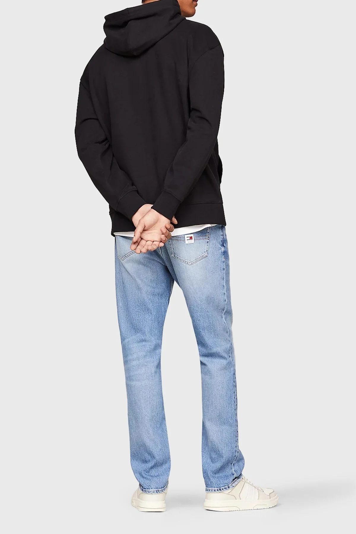 Tommy Jeans Pamuklu Kapüşonlu Erkek Sweat DM0DM20170 BDS SİYAH - 3