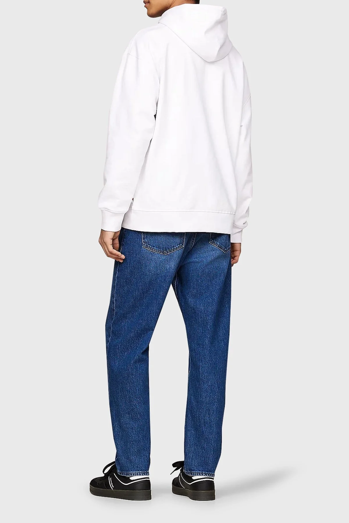 Tommy Jeans Pamuklu Kapüşonlu Erkek Sweat DM0DM20170 YBR BEYAZ - 3