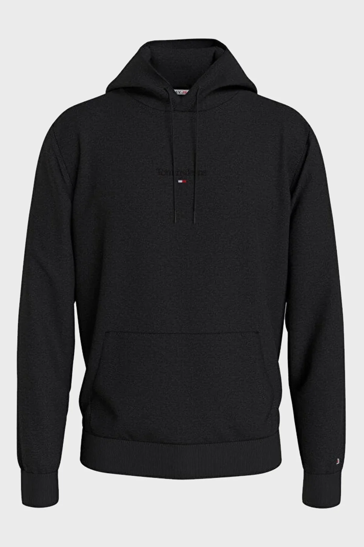 Tommy Jeans Pamuklu Kapüşonlu Regular Fit Erkek Sweat DM0DM16800 BDS SİYAH - 1