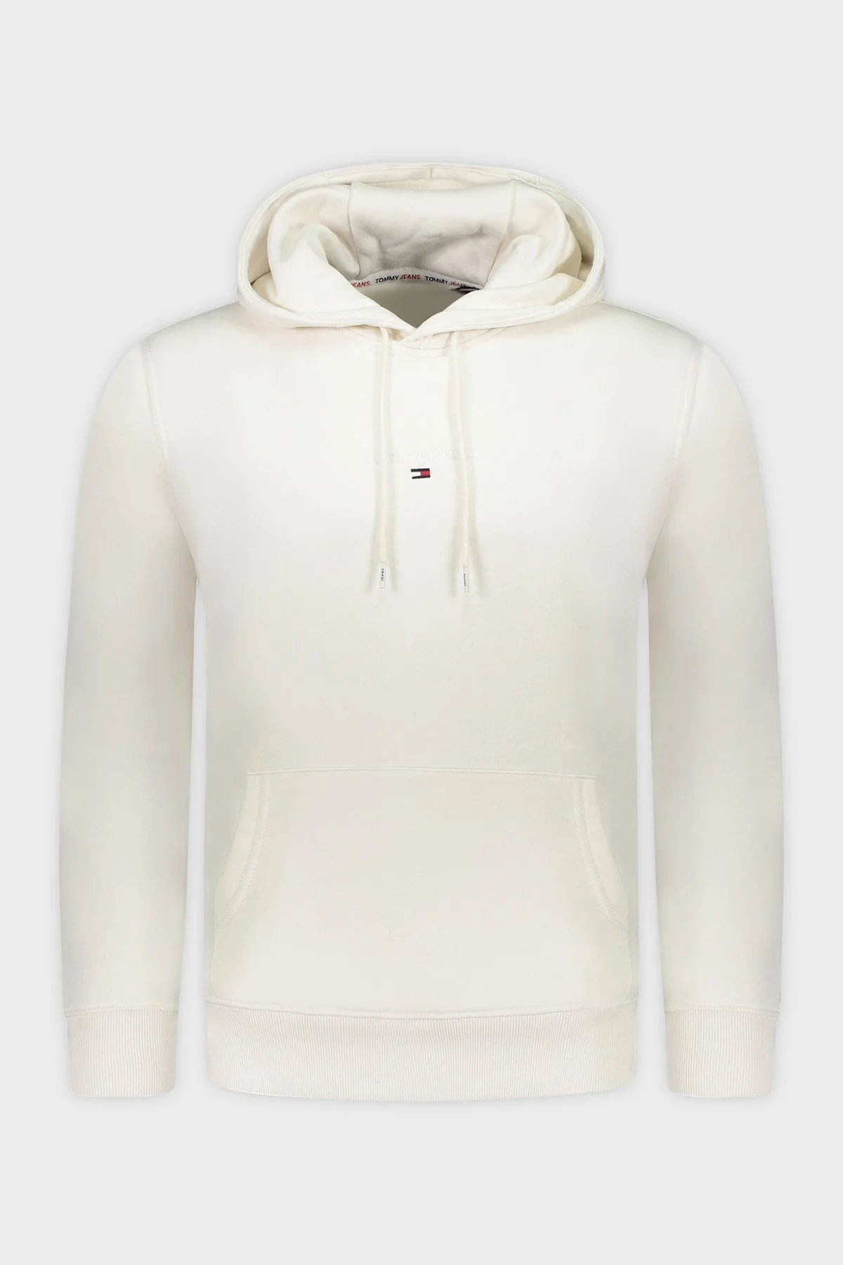 Tommy Jeans Pamuklu Kapüşonlu Regular Fit Erkek Sweat DM0DM16800 YBH BEYAZ - 1