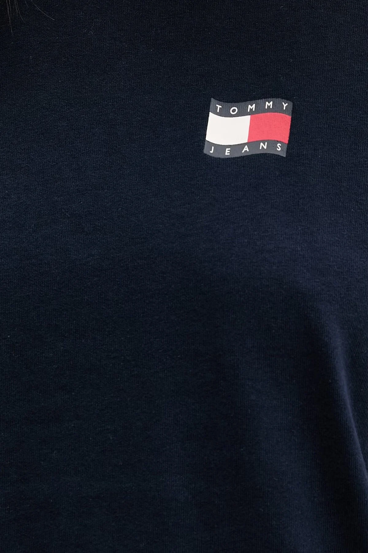 Tommy Jeans Pamuklu Logo Baskılı Regular Fit Bisiklet Yaka Kadın T Shirt DW0DW22274 C1G LACİVERT - 5