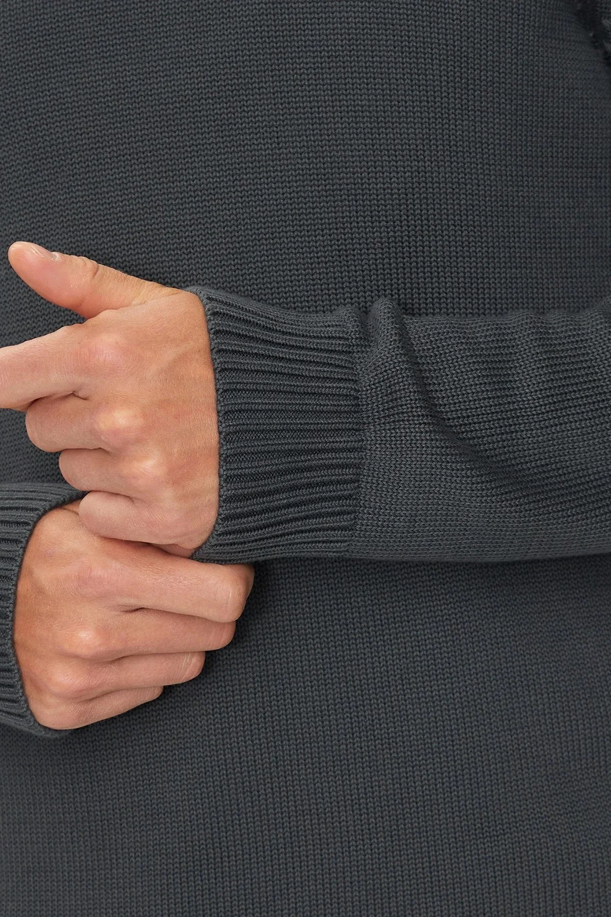 Tommy Jeans Pamuklu Regular Fit Bisiklet Yaka Erkek Kazak DM0DM18370 PUB KOYU GRİ - 5