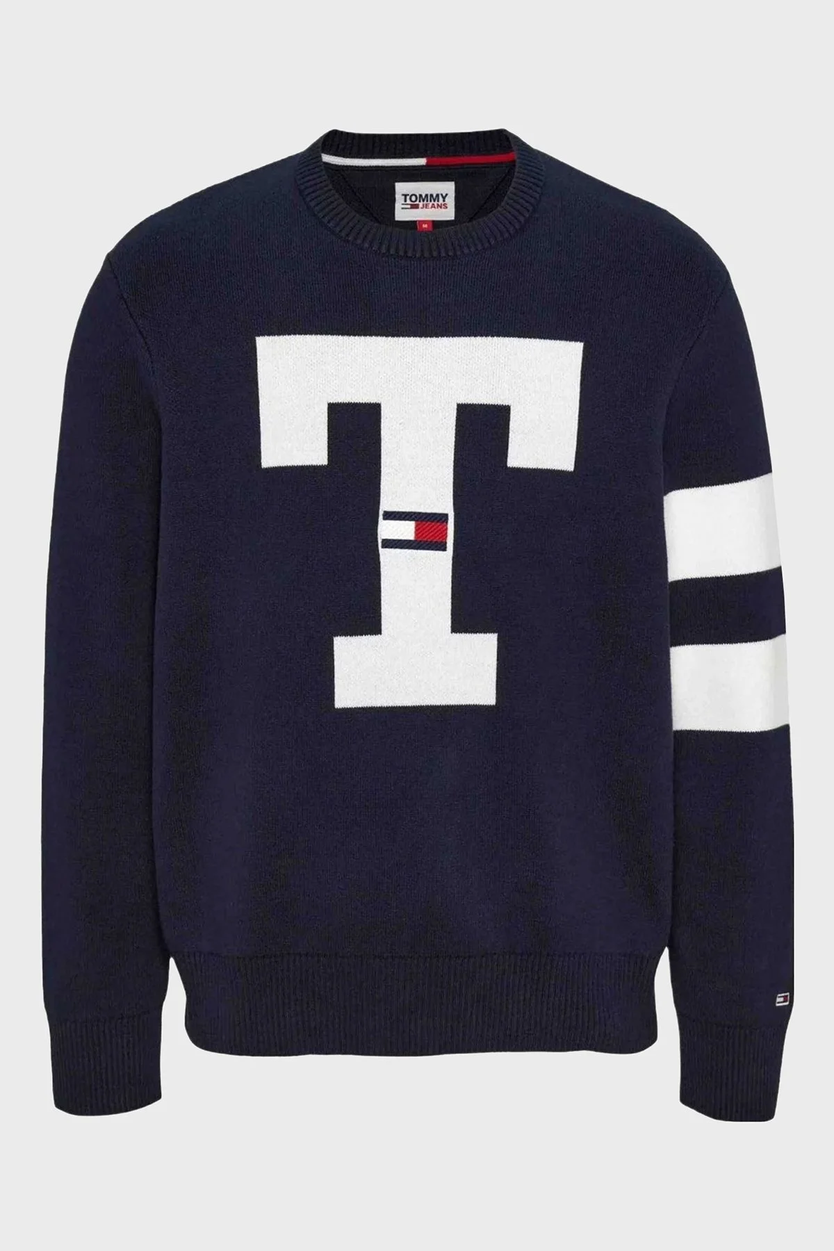 Tommy Jeans Pamuklu Regular Fit Bisiklet Yaka Erkek Sweat DM0DM16787 DW5 LACİVERT - 5