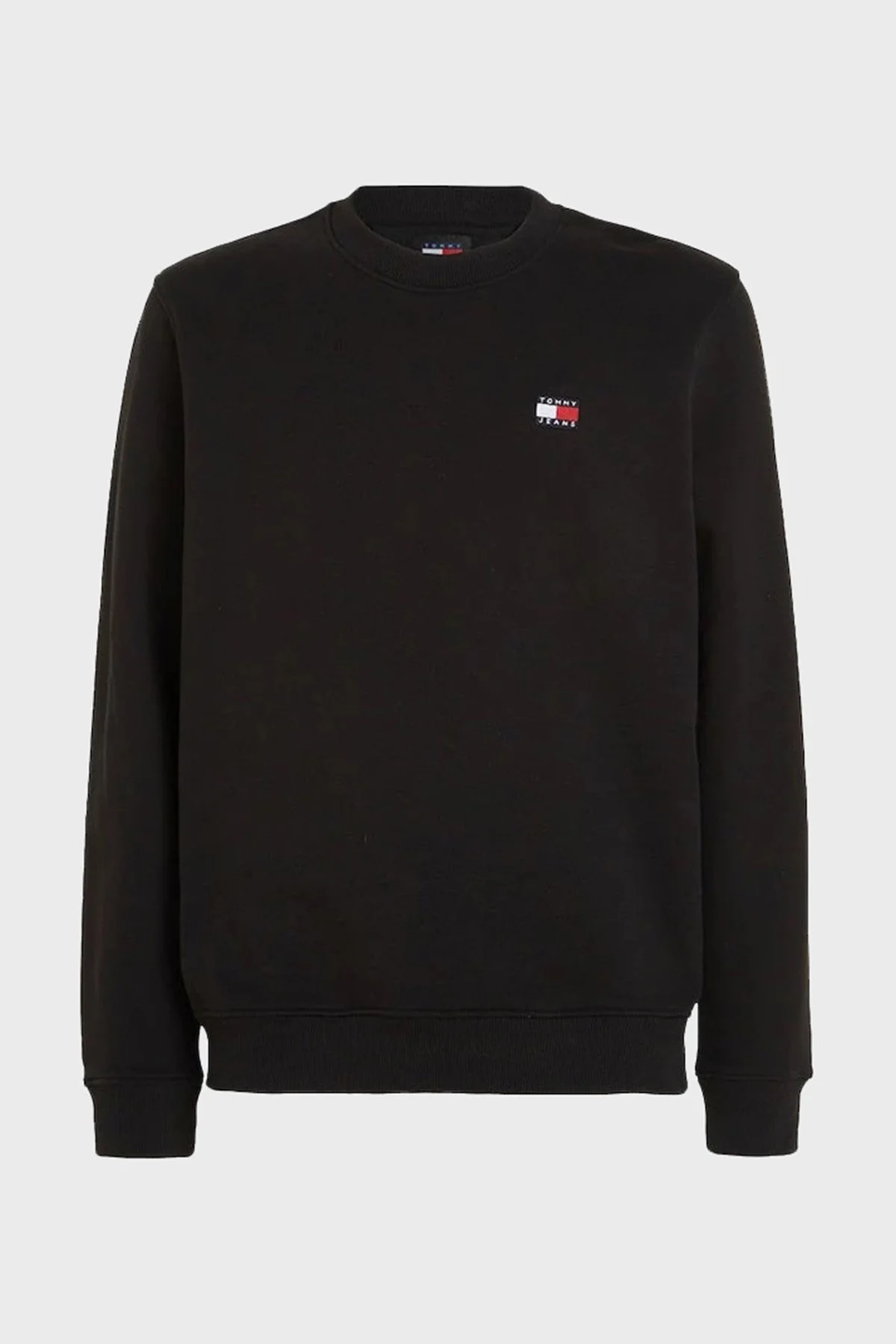 Tommy Jeans Pamuklu Regular Fit Bisiklet Yaka Erkek Sweat DM0DM17986 BDS SİYAH - 4