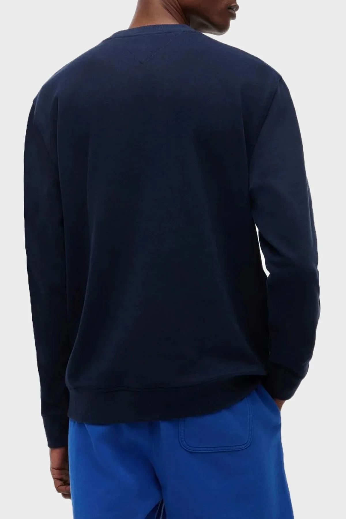Tommy Jeans Pamuklu Regular Fit Bisiklet Yaka Erkek Sweat DM0DM23392 C1G Lacivert - 4