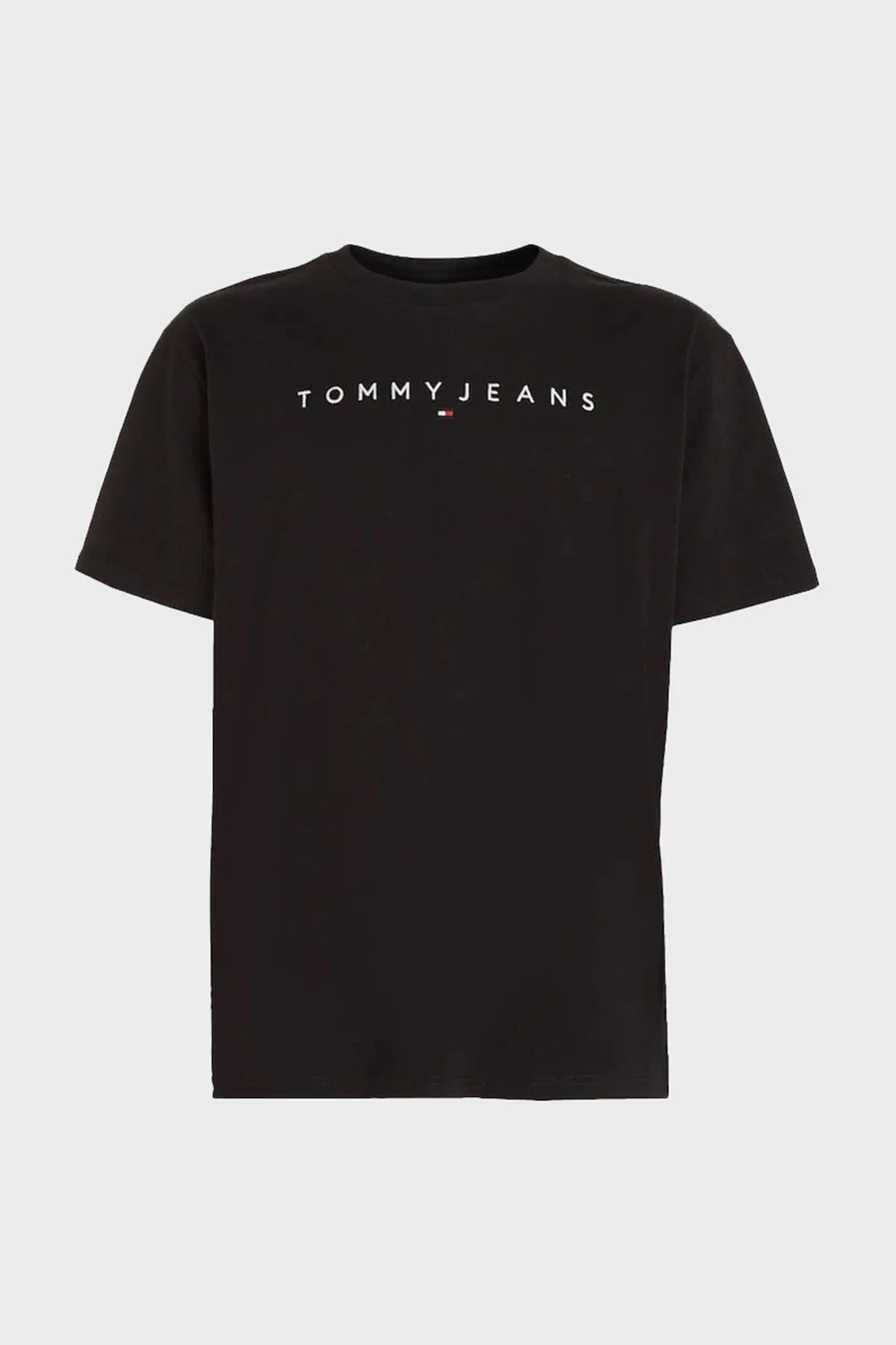Tommy Jeans Pamuklu Regular Fit Bisiklet Yaka Erkek T Shirt DM0DM17993 BDS SİYAH - 4