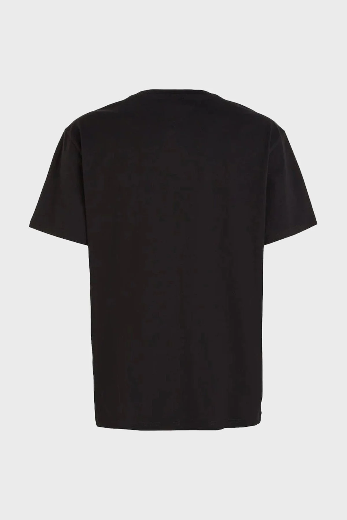 Tommy Jeans Pamuklu Regular Fit Bisiklet Yaka Erkek T Shirt DM0DM17993 BDS SİYAH - 5
