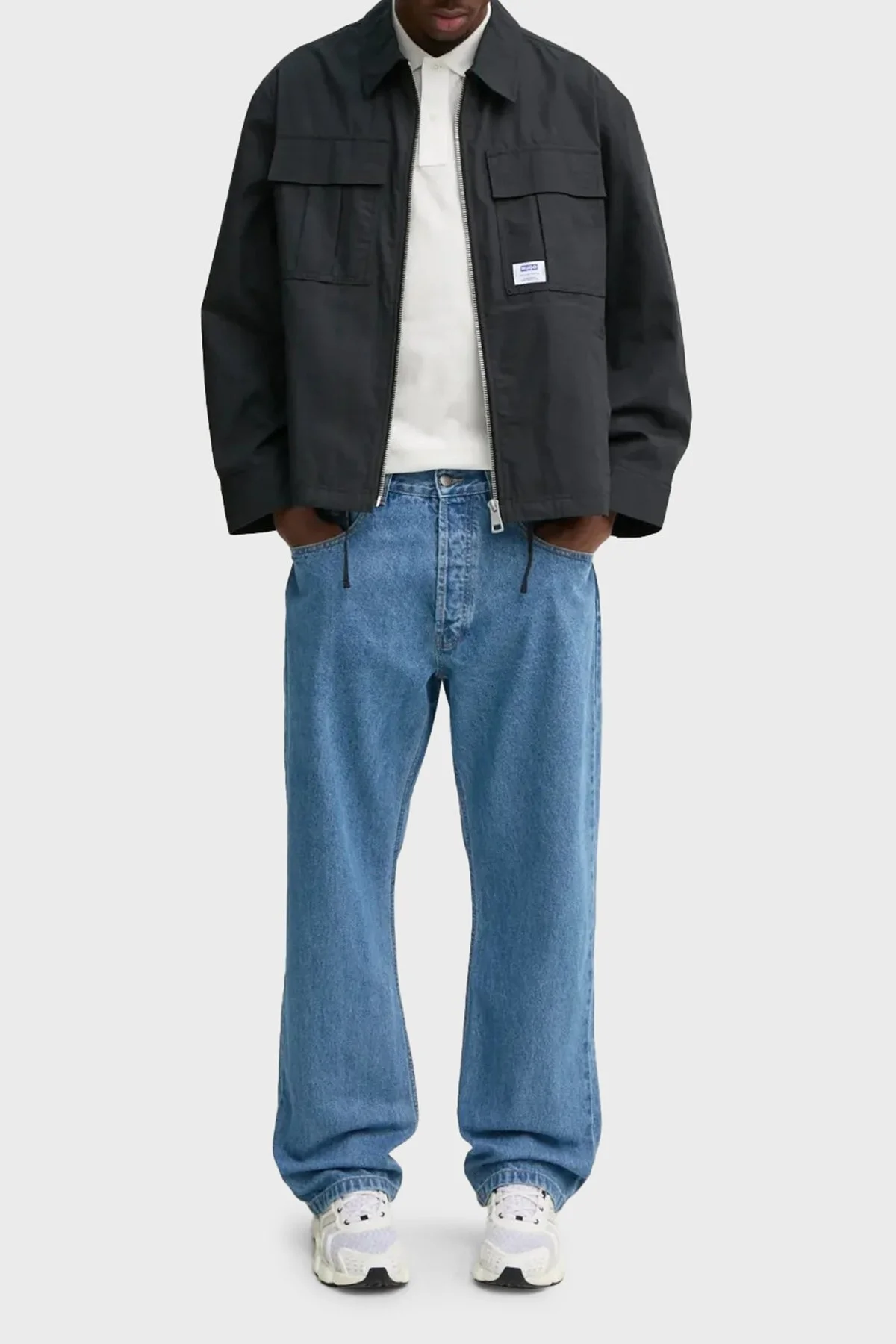 Tommy Jeans Pamuklu Regular Fit Düğmeli Erkek Polo Yaka T Shirt DM0DM20745 YBL BEYAZ - 2