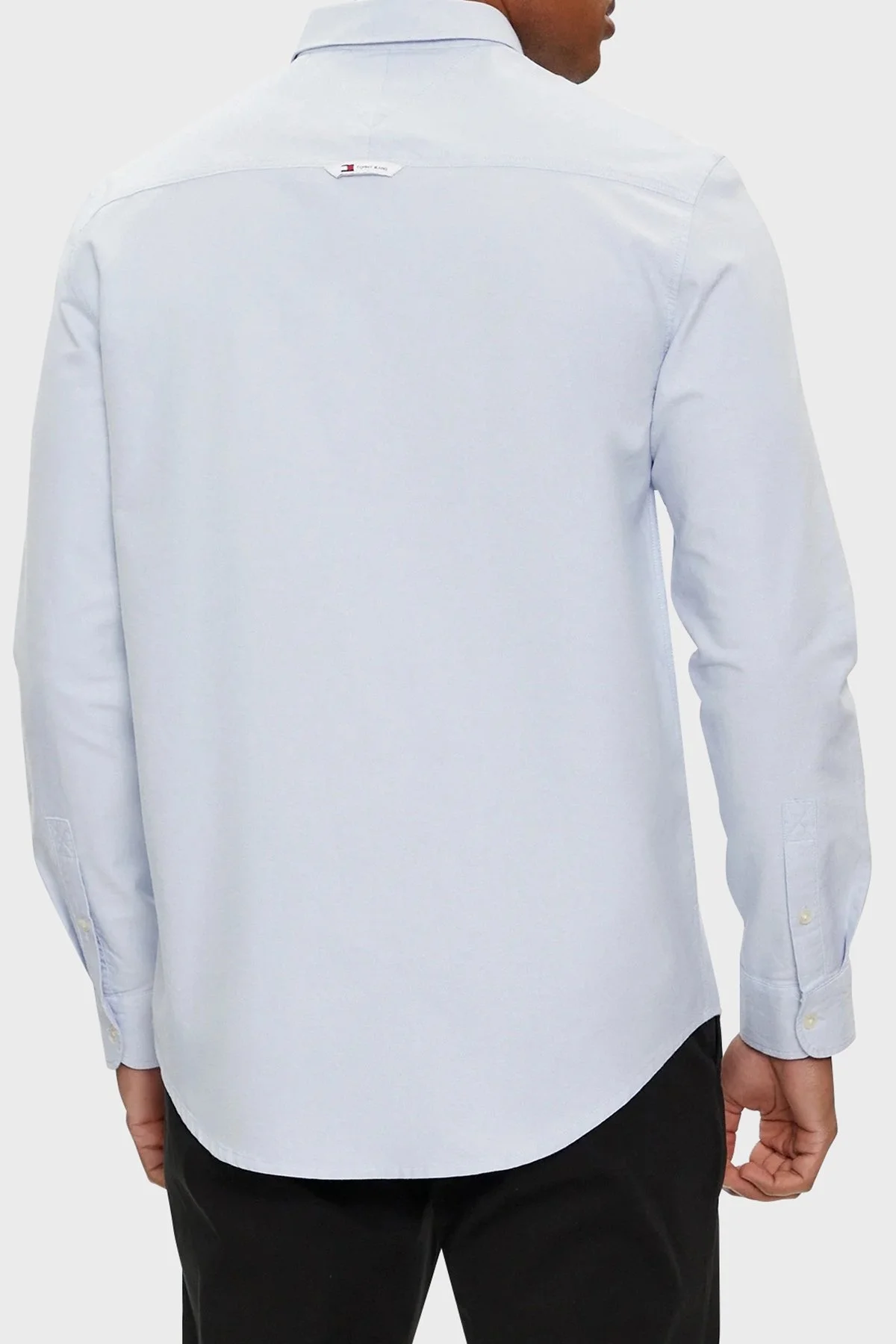Tommy Jeans Pamuklu Regular Fit Erkek Gömlek DM0DM19134 C3S AÇIK MAVİ - 2