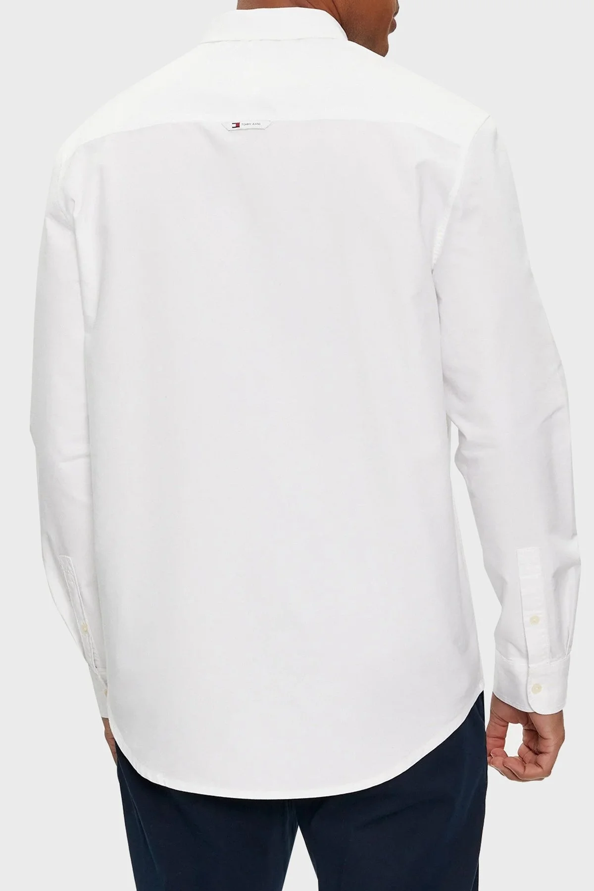 Tommy Jeans Pamuklu Regular Fit Erkek Gömlek DM0DM19134 YBR BEYAZ - 2