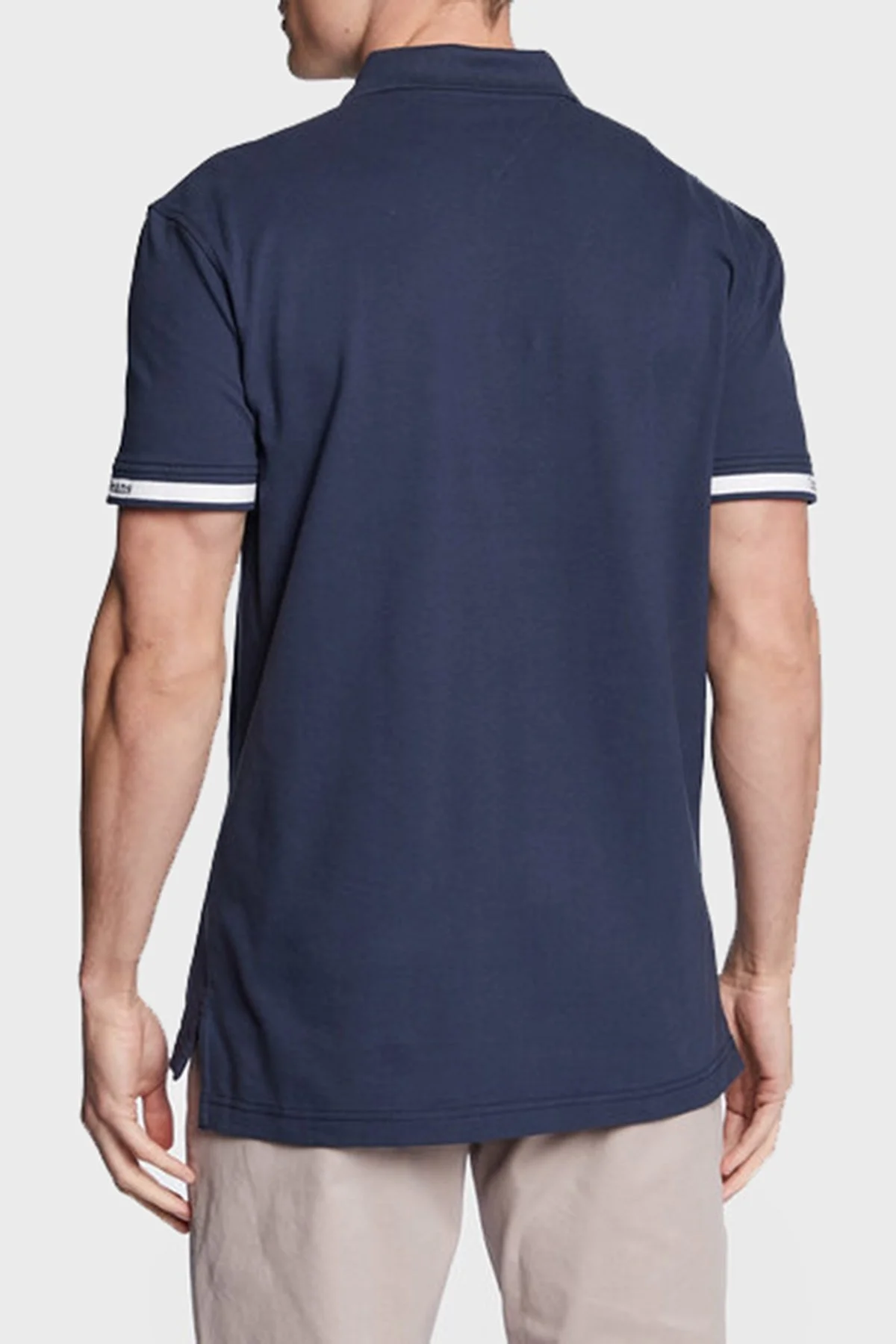 Tommy Jeans Pamuklu Regular Fit Erkek Polo T Shirt DM0DM15751 C87 LACİVERT - 2