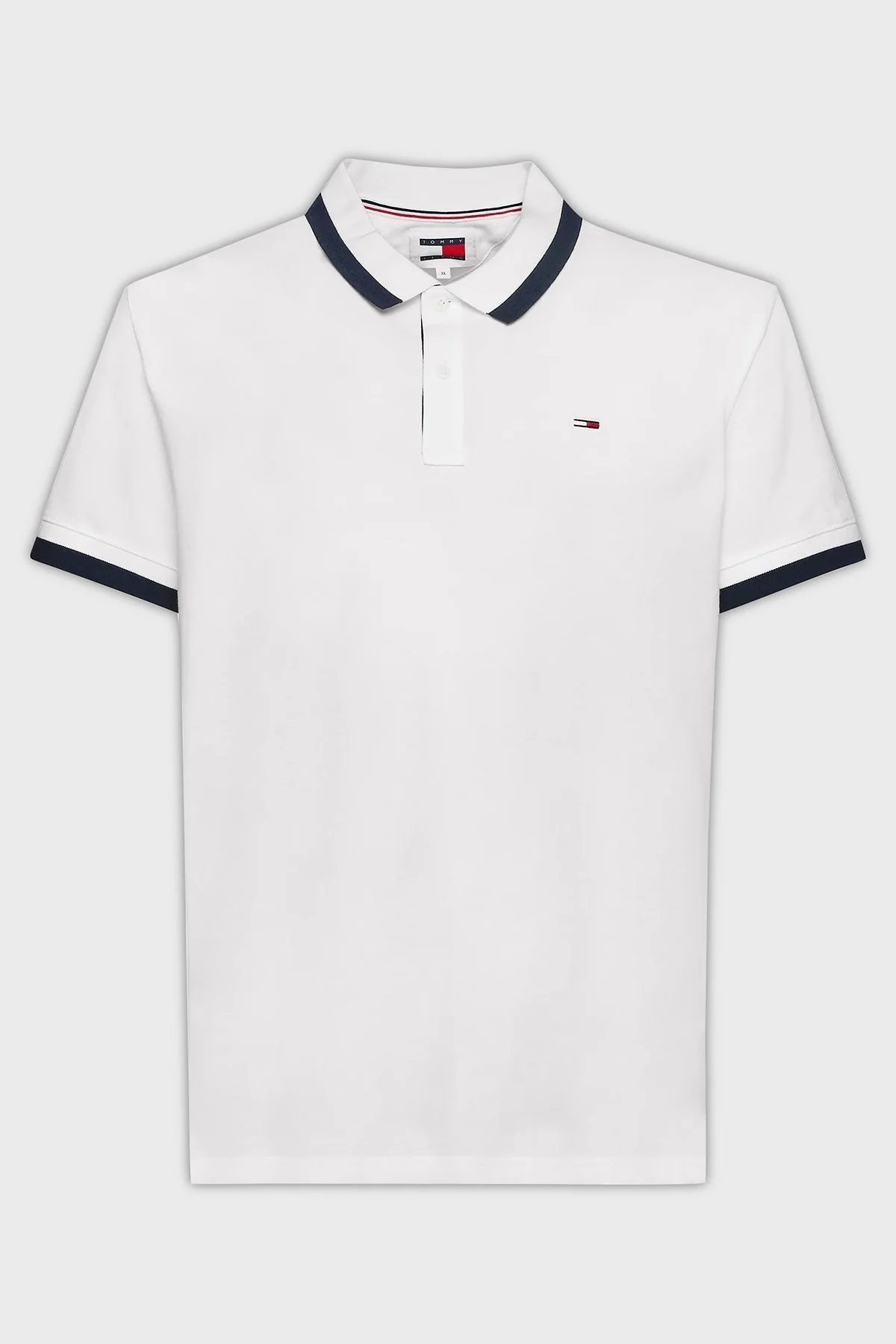 Tommy Jeans Pamuklu Regular Fit Erkek Polo Yaka T Shirt DM0DM18313 YBR BEYAZ - 6