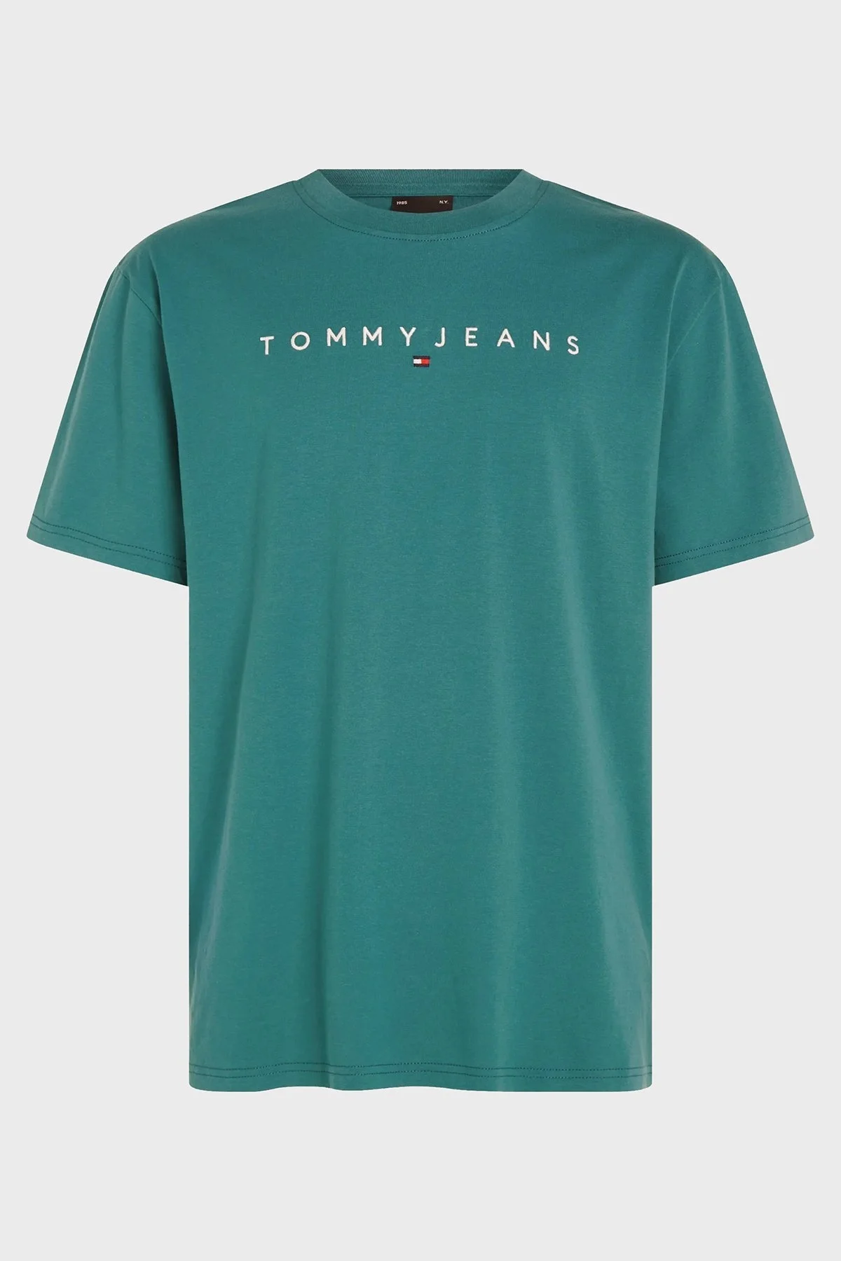 Tommy Jeans Pamuklu Regular Fit Erkek T Shirt DM0DM17993 CT0 TURKUAZ - 4