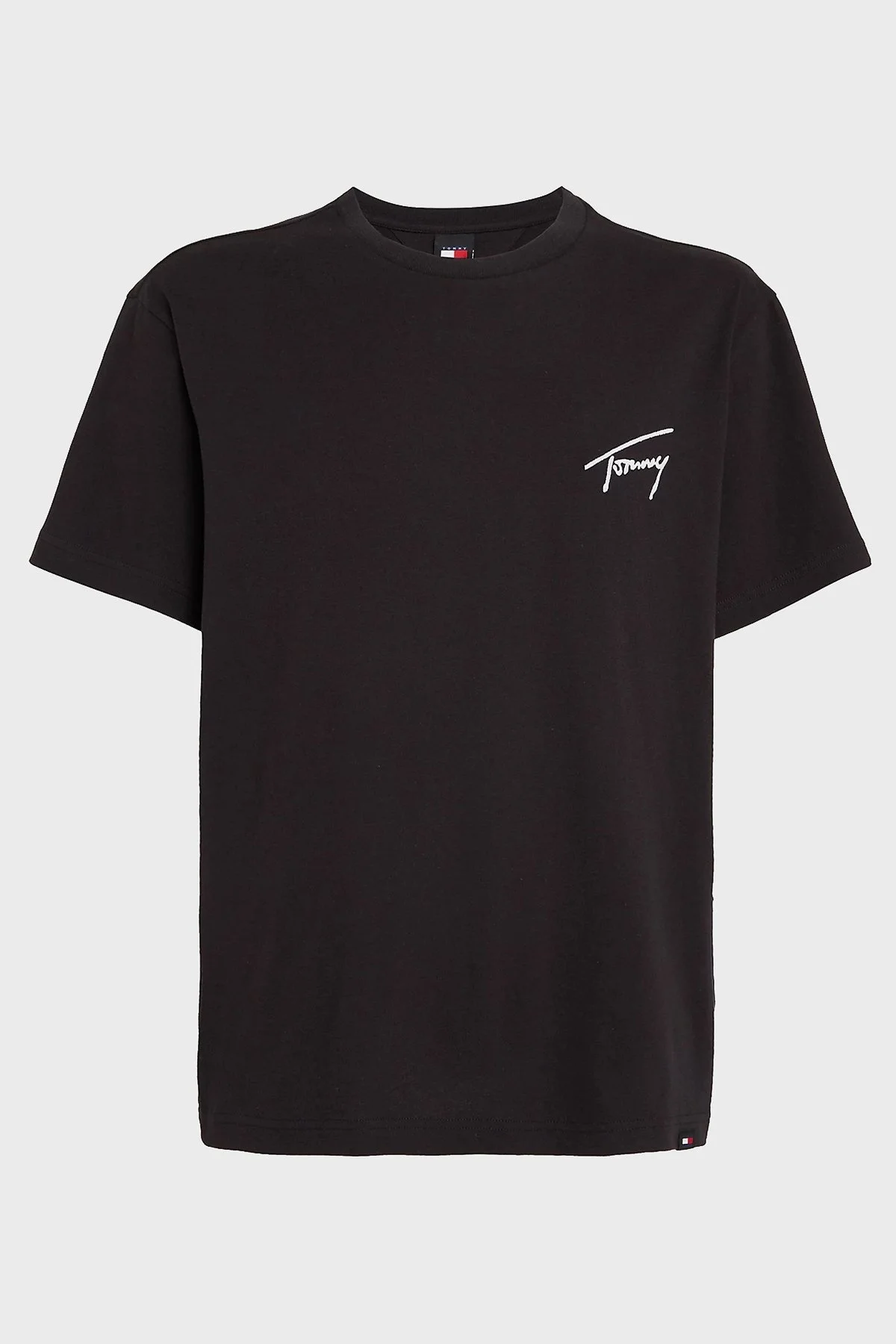 Tommy Jeans Pamuklu Regular Fit Erkek T Shirt DM0DM17994 BDS SİYAH - 5