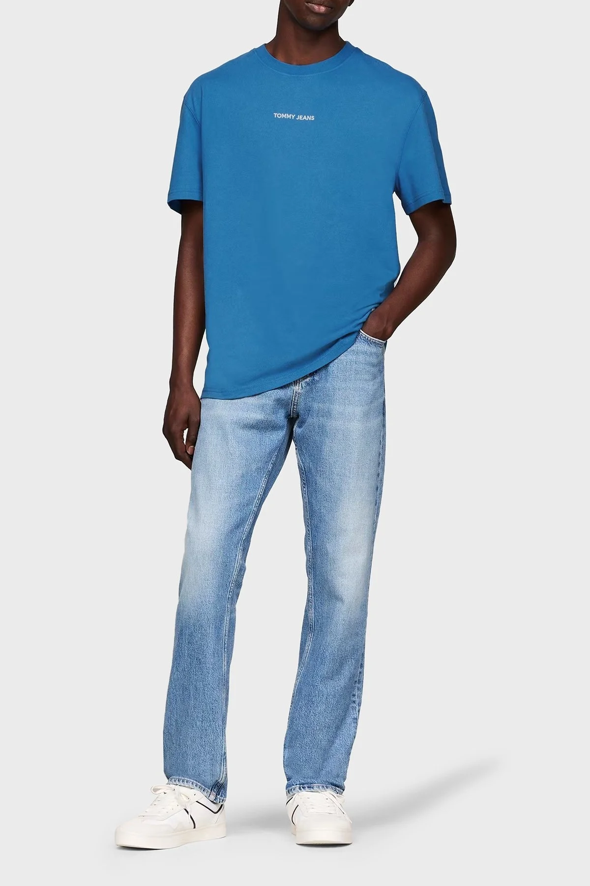 Tommy Jeans Pamuklu Regular Fit Erkek T Shirt DM0DM18519 C2T SAKS - 3