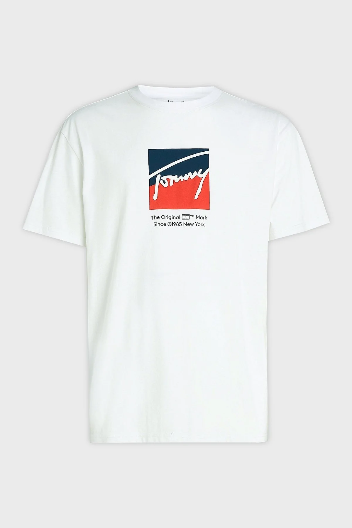 Tommy Jeans Pamuklu Regular Fit Erkek T Shirt DM0DM18524 YBR BEYAZ - 5