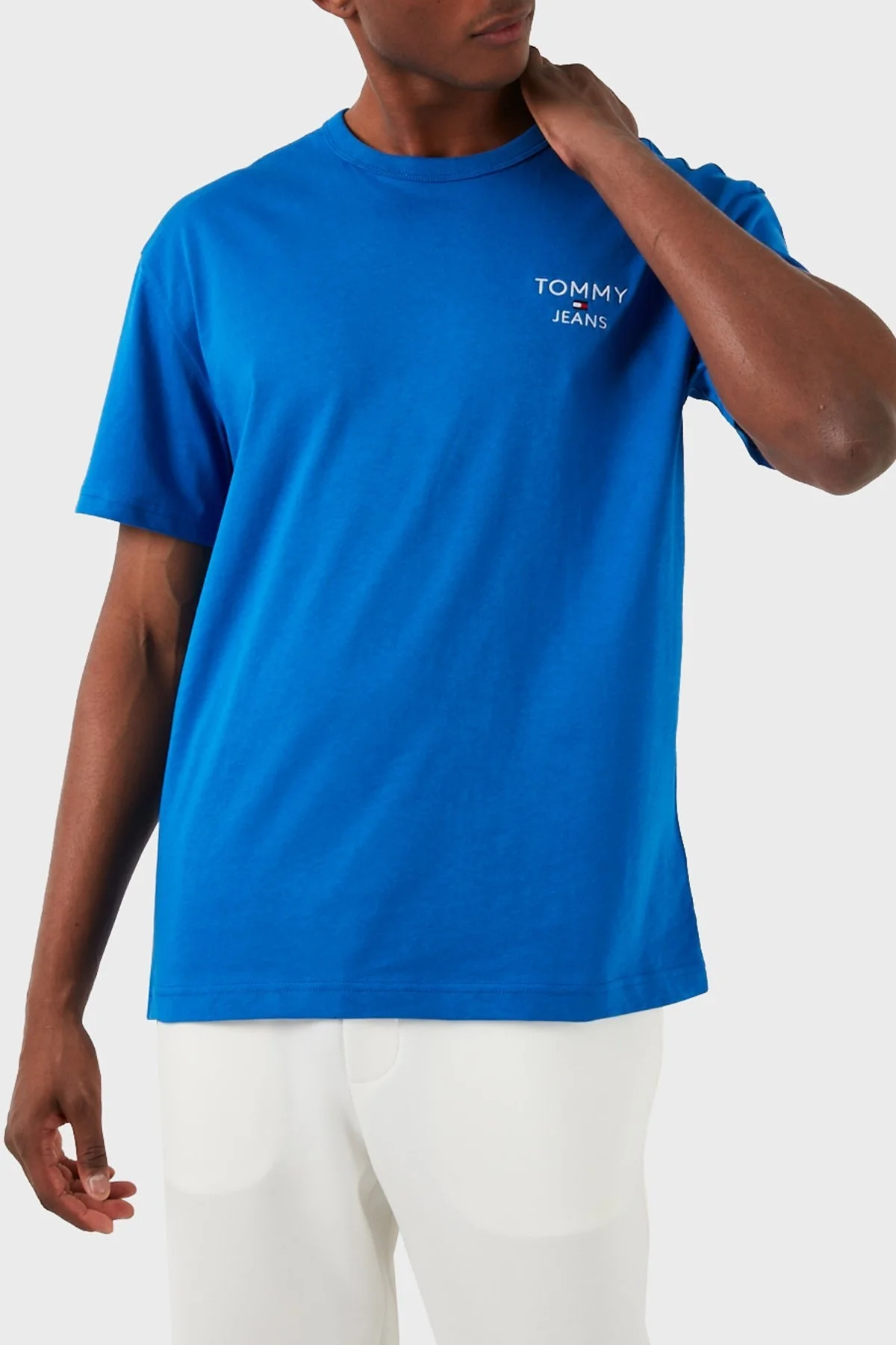 Tommy Jeans Pamuklu Regular Fit Erkek T Shirt DM0DM18872 C6P KOYU MAVİ - 3