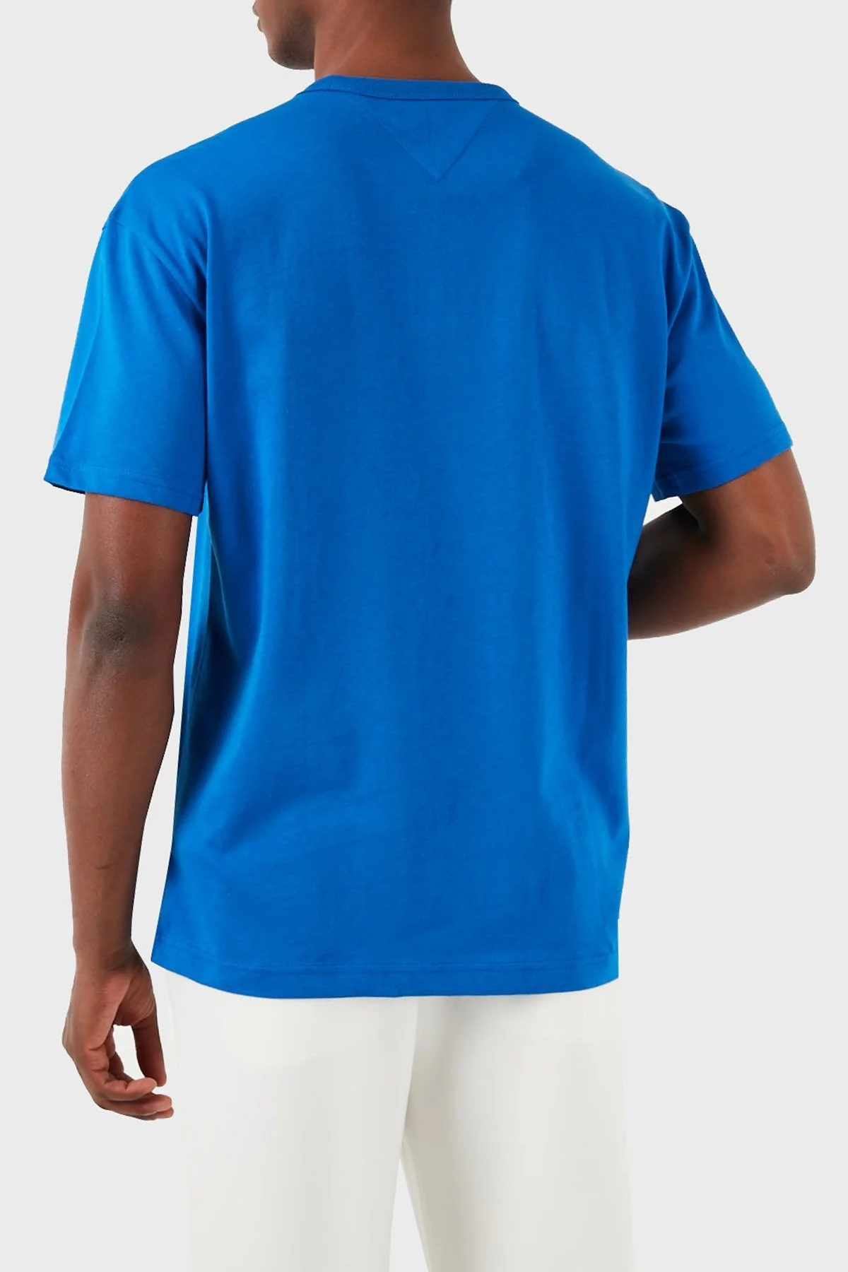 Tommy Jeans Pamuklu Regular Fit Erkek T Shirt DM0DM18872 C6P KOYU MAVİ - 5