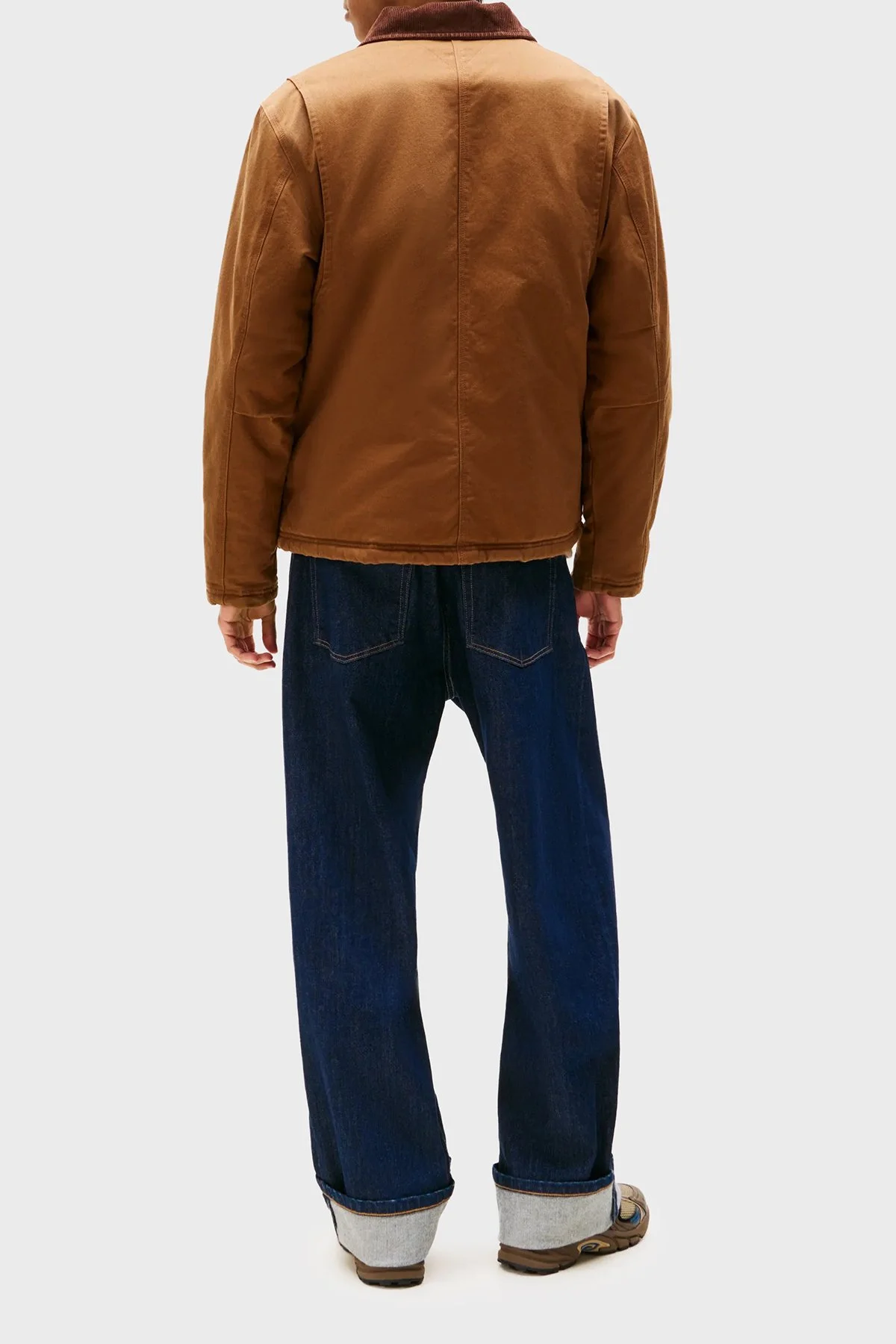 Tommy Jeans Pamuklu Regular Fit Kadife Yaka Detaylı Erkek Ceket DM0DM22047 GVP KAHVE - 3