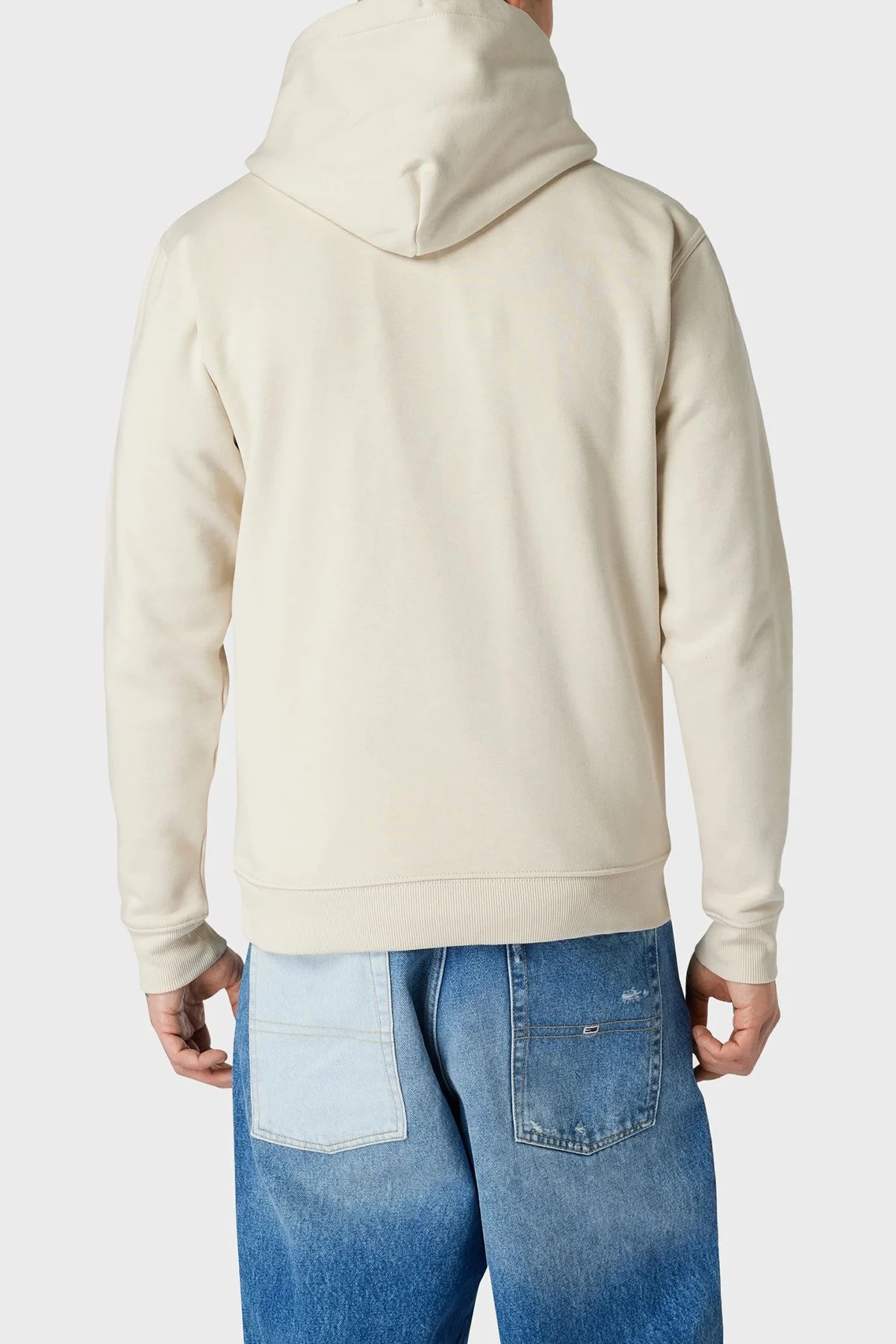 Tommy Jeans Pamuklu Regular Fit Kapüşonlu Erkek Sweat DM0DM17985 ACG BEJ - 3