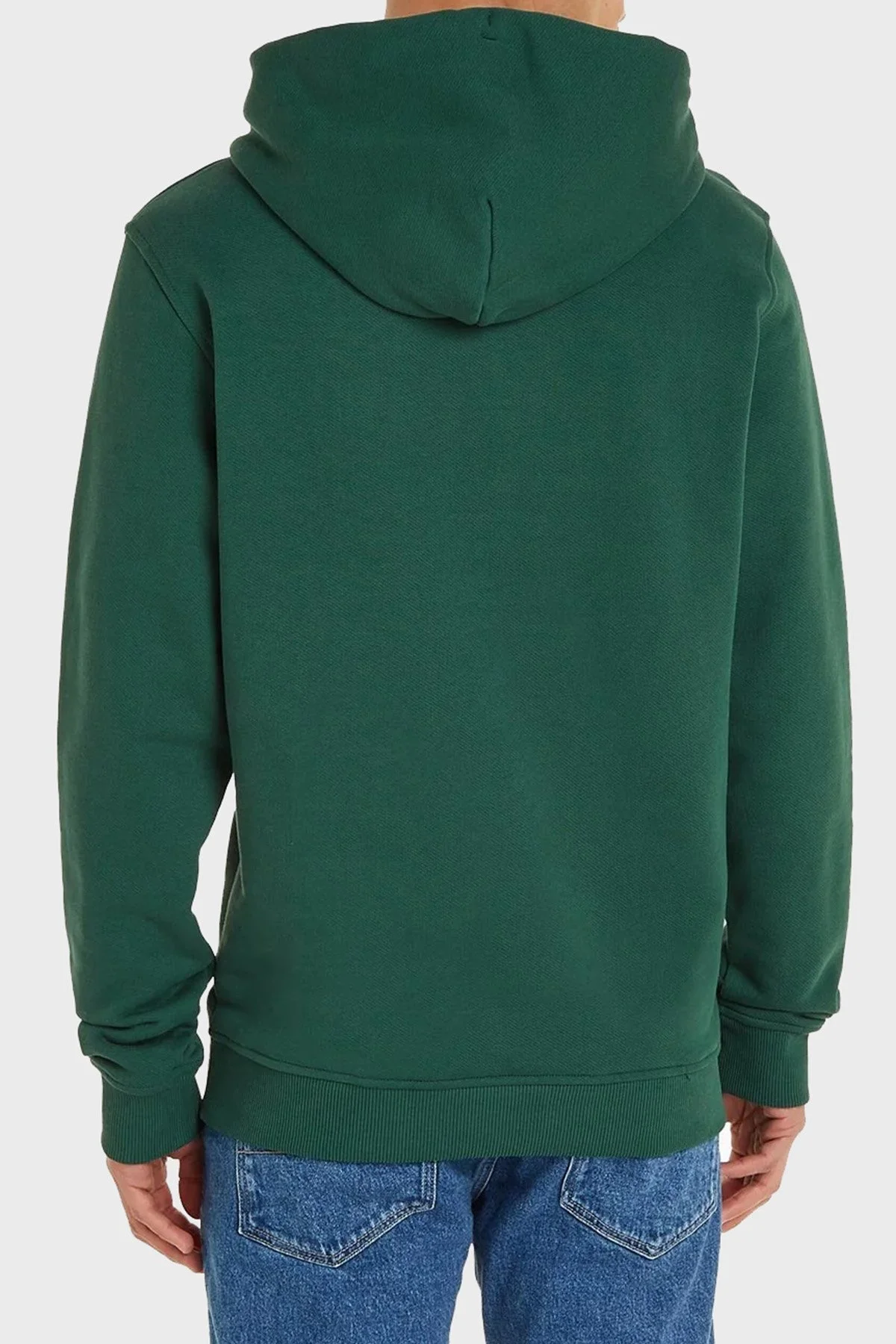 Tommy Jeans Pamuklu Regular Fit Kapüşonlu Erkek Sweat DM0DM17988 L4L YEŞİL - 3