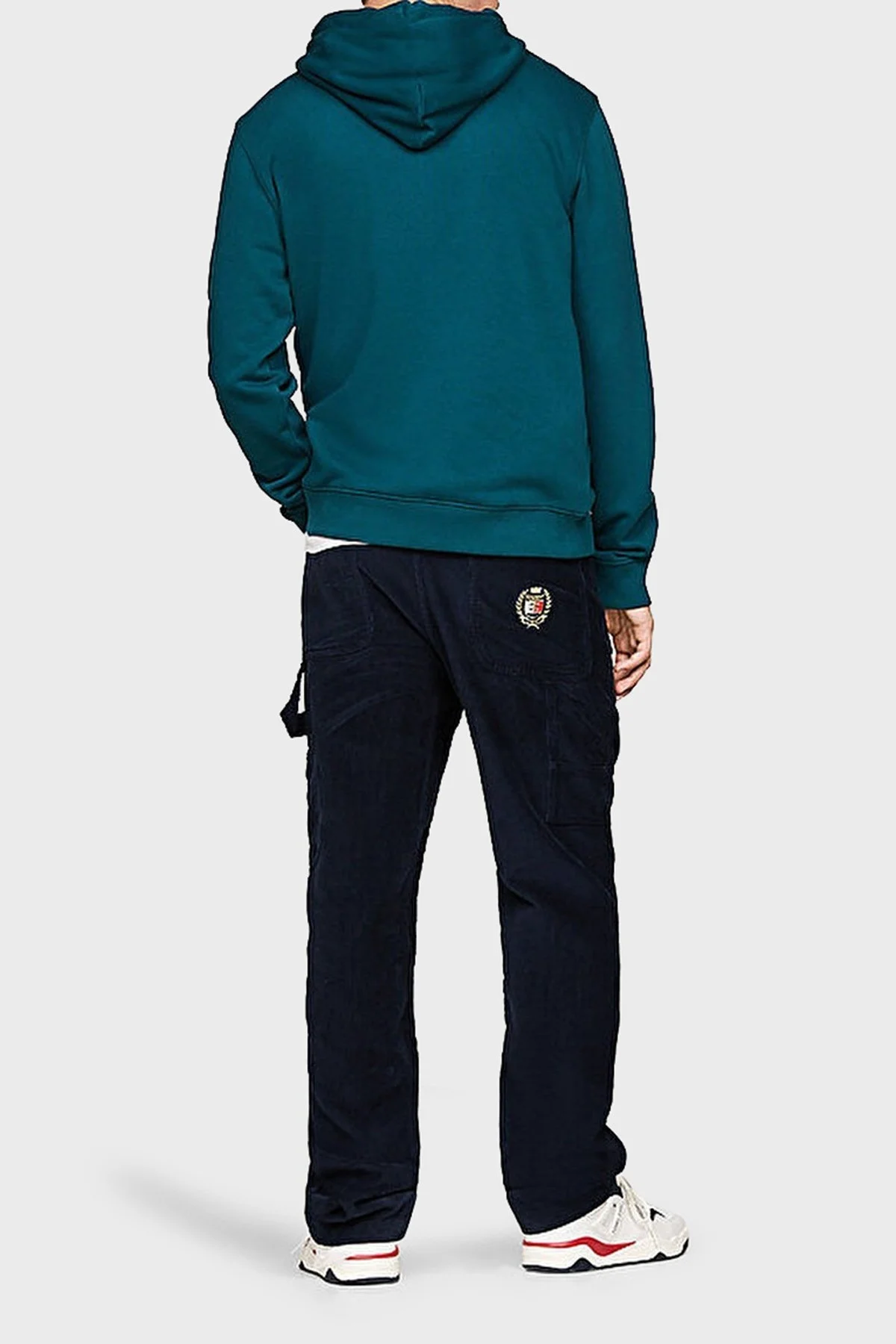 Tommy Jeans Pamuklu Regular Fit Kapüşonlu Erkek Sweat DM0DM20507 CWG KOYU YEŞİL - 8