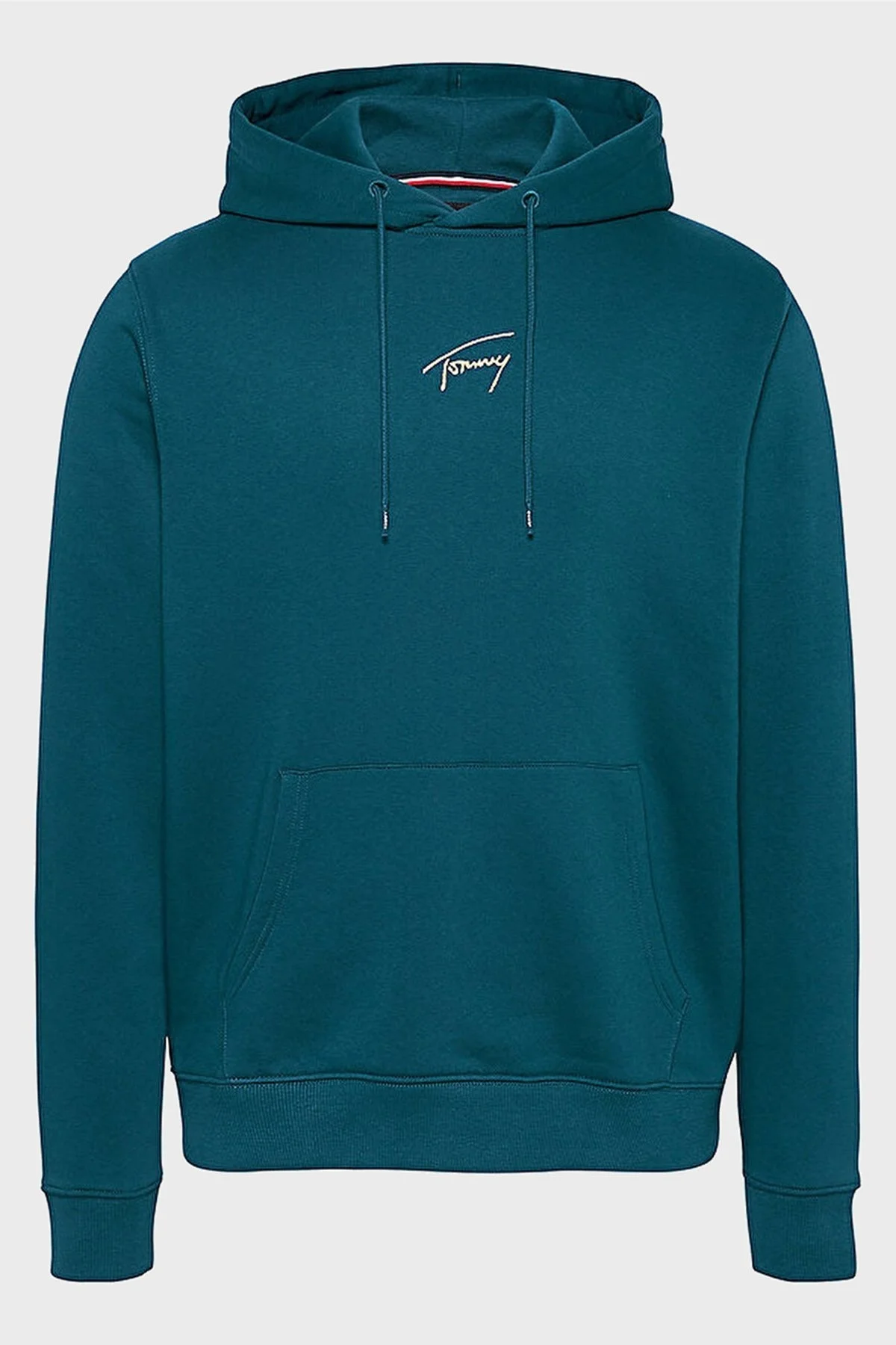 Tommy Jeans Pamuklu Regular Fit Kapüşonlu Erkek Sweat DM0DM20507 CWG KOYU YEŞİL - 10