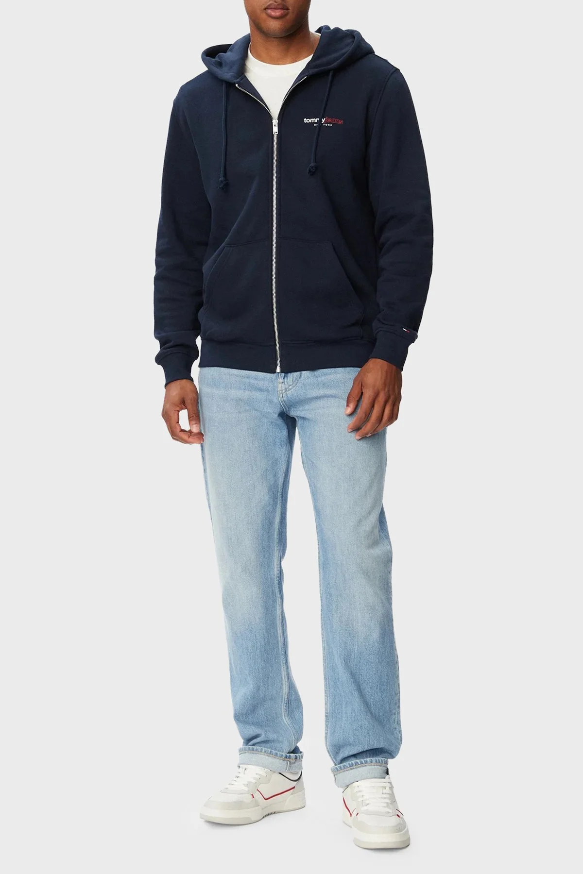 Tommy Jeans Pamuklu Regular Fit Kapüşonlu Erkek Sweat DM0DM23404 C1G Lacivert - 2
