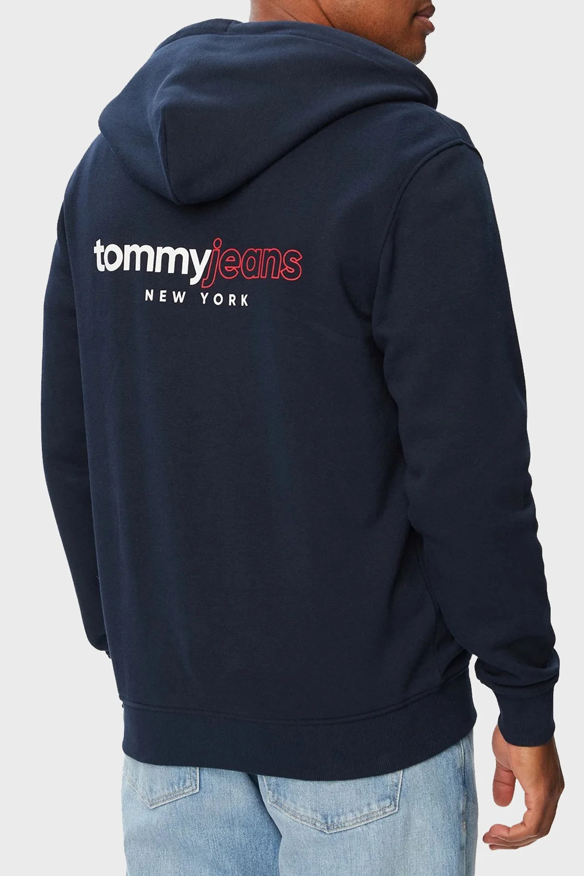 Tommy Jeans Pamuklu Regular Fit Kapüşonlu Erkek Sweat DM0DM23404 C1G Lacivert - 3