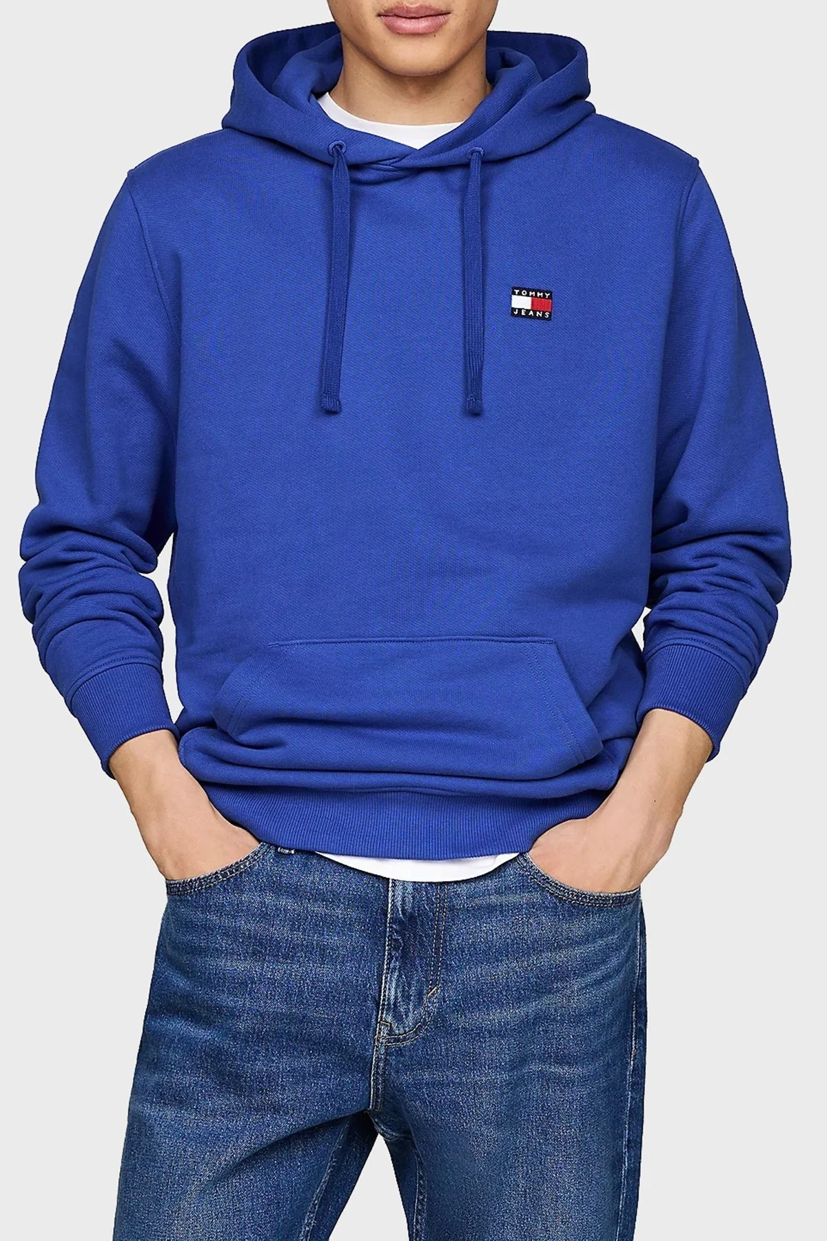 Tommy Jeans Pamuklu Regular Fit Kapüşonlu Yaka Kanguru Cepli Erkek Sweat DM0DM17988 C8T SAKS - 1