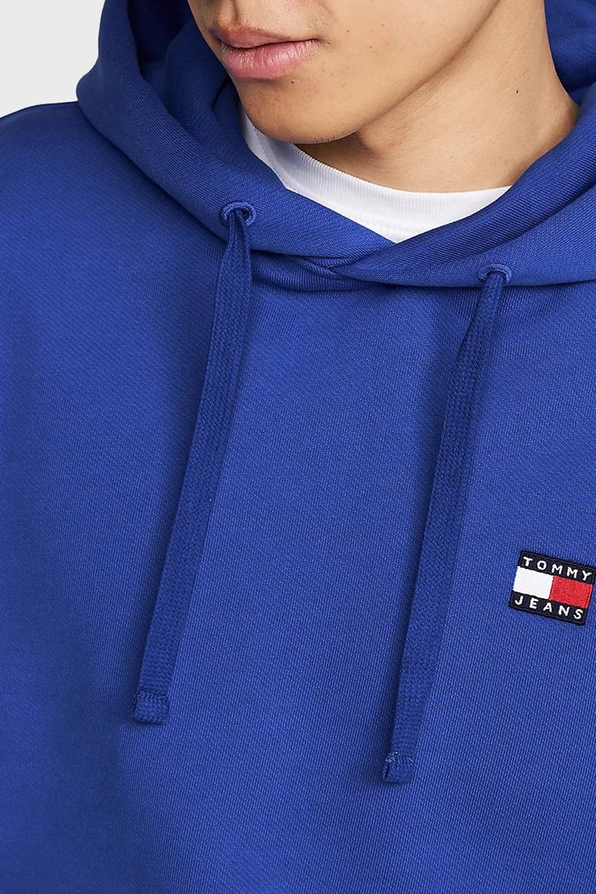 Tommy Jeans Pamuklu Regular Fit Kapüşonlu Yaka Kanguru Cepli Erkek Sweat DM0DM17988 C8T SAKS - 4