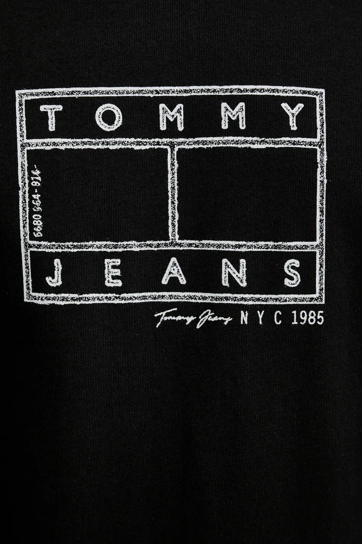 Tommy Jeans Pamuklu Regular Fit Logolu Bisiklet Yaka Erkek T Shirt DM0DM22317 BDS SİYAH - 5