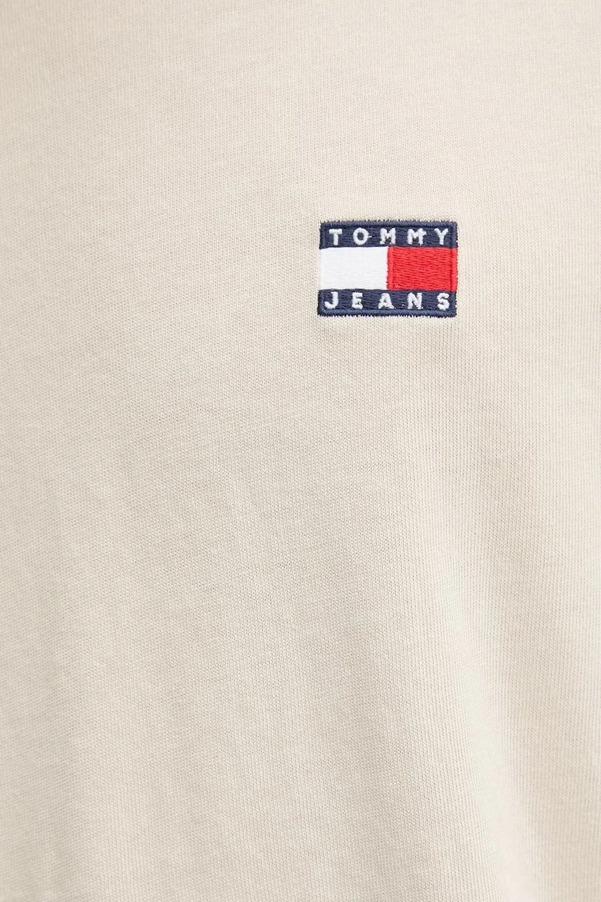 Tommy Jeans Pamuklu Regular Fit Logolu Bisiklet Yaka Erkek T Shirt DM0DM22667 YBH BEYAZ - 4