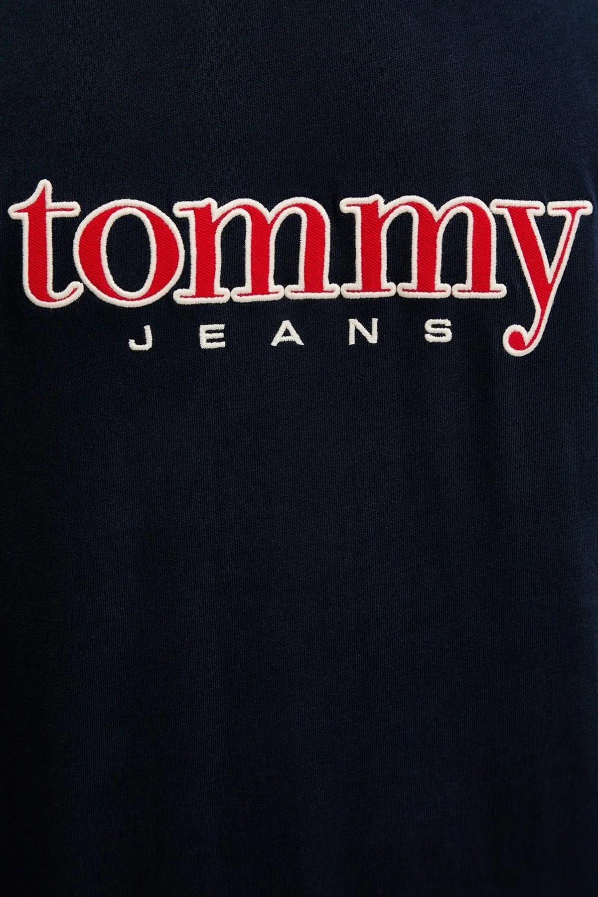 Tommy Jeans Pamuklu Regular Fit Logolu Bisiklet Yaka Erkek T Shirt DM0DM22719 C1G LACİVERT - 5
