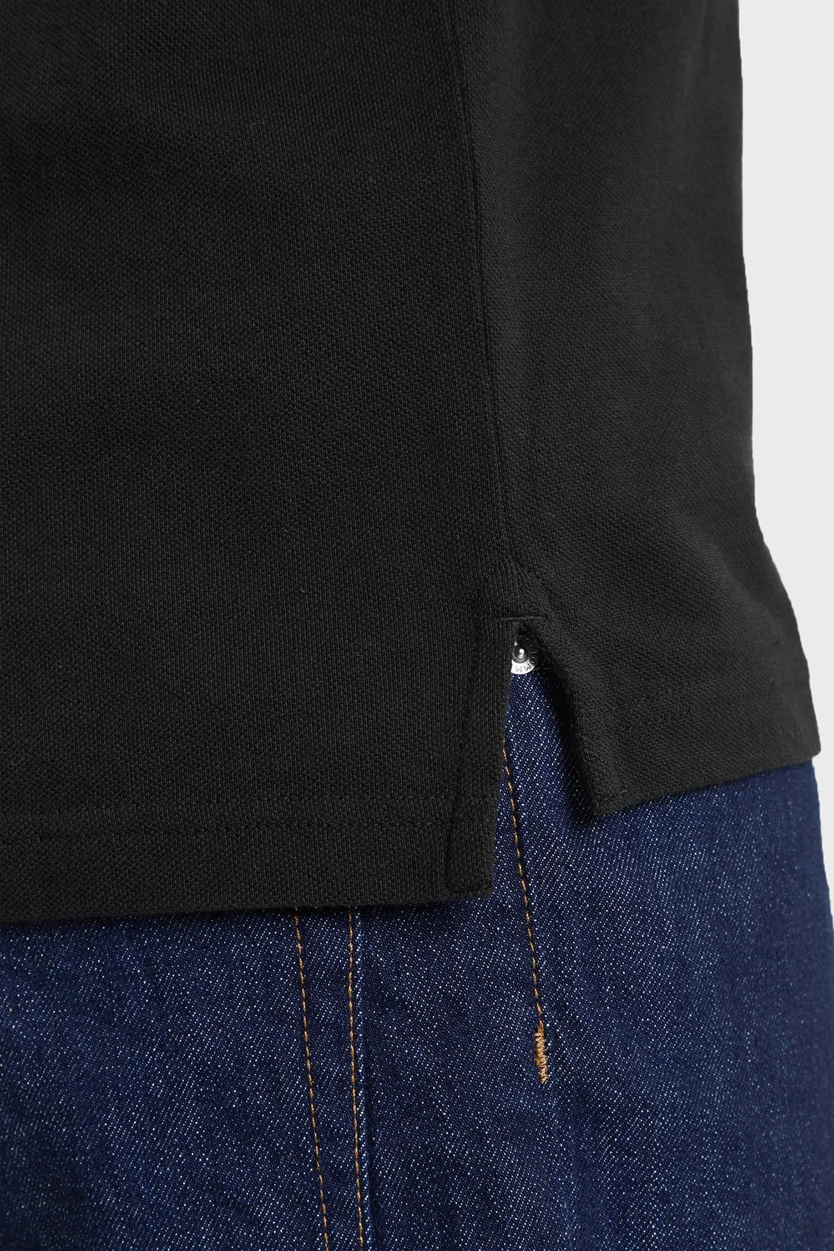 Tommy Jeans Pamuklu Regular Fit Logolu Düğmeli Erkek Polo Yaka T Shirt DM0DM22711 BDS SİYAH - 5