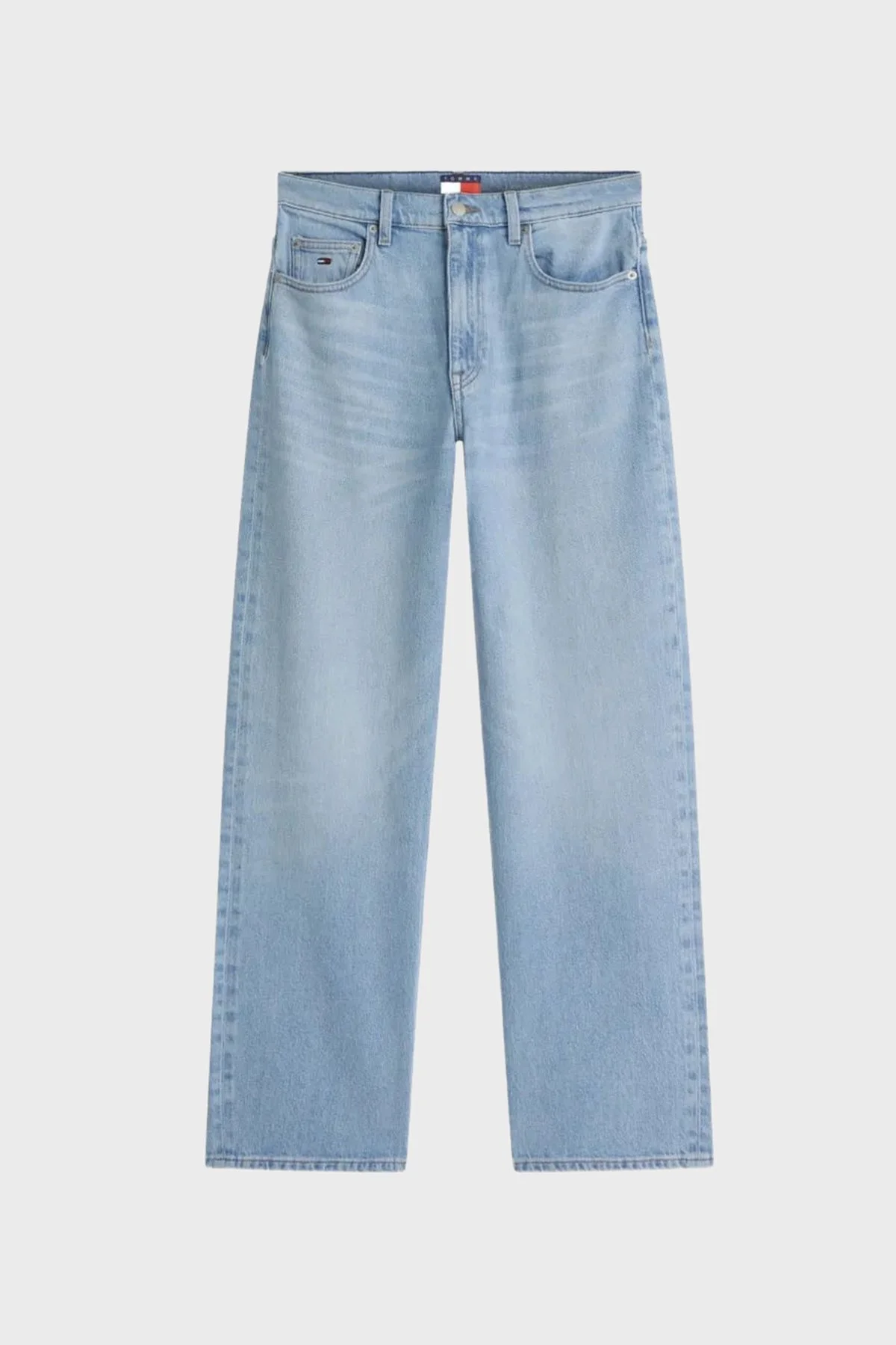 Tommy Jeans Pamuklu Regular Fit Yüksek Bel Jeans Kadın Kot Pantolon DW0DW23018 1AB AÇIK MAVİ - 4