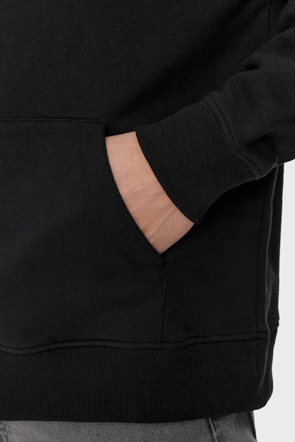 Tommy Jeans Pamuklu Relaxed Fit Kapüşonlu Erkek Sweat DM0DM18419 BDS SİYAH - 20