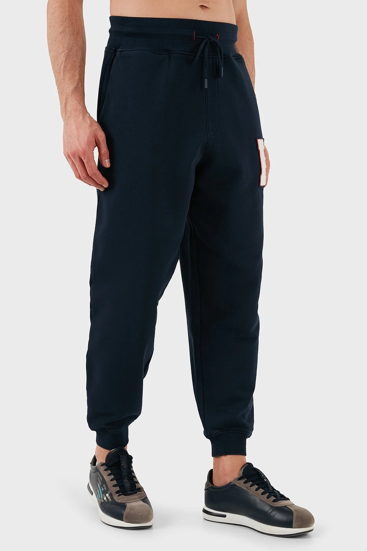 Tommy Jeans Pamuklu Relaxed Fit Normal Bel Ribanalı Paça Jogger Erkek Pantolon DM0DM21277 DYY LACİVERT - 4