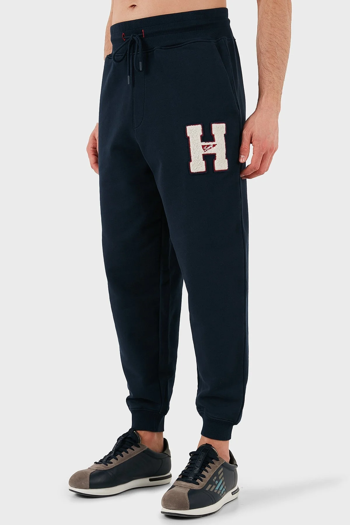 Tommy Jeans Pamuklu Relaxed Fit Normal Bel Ribanalı Paça Jogger Erkek Pantolon DM0DM21277 DYY LACİVERT - 5