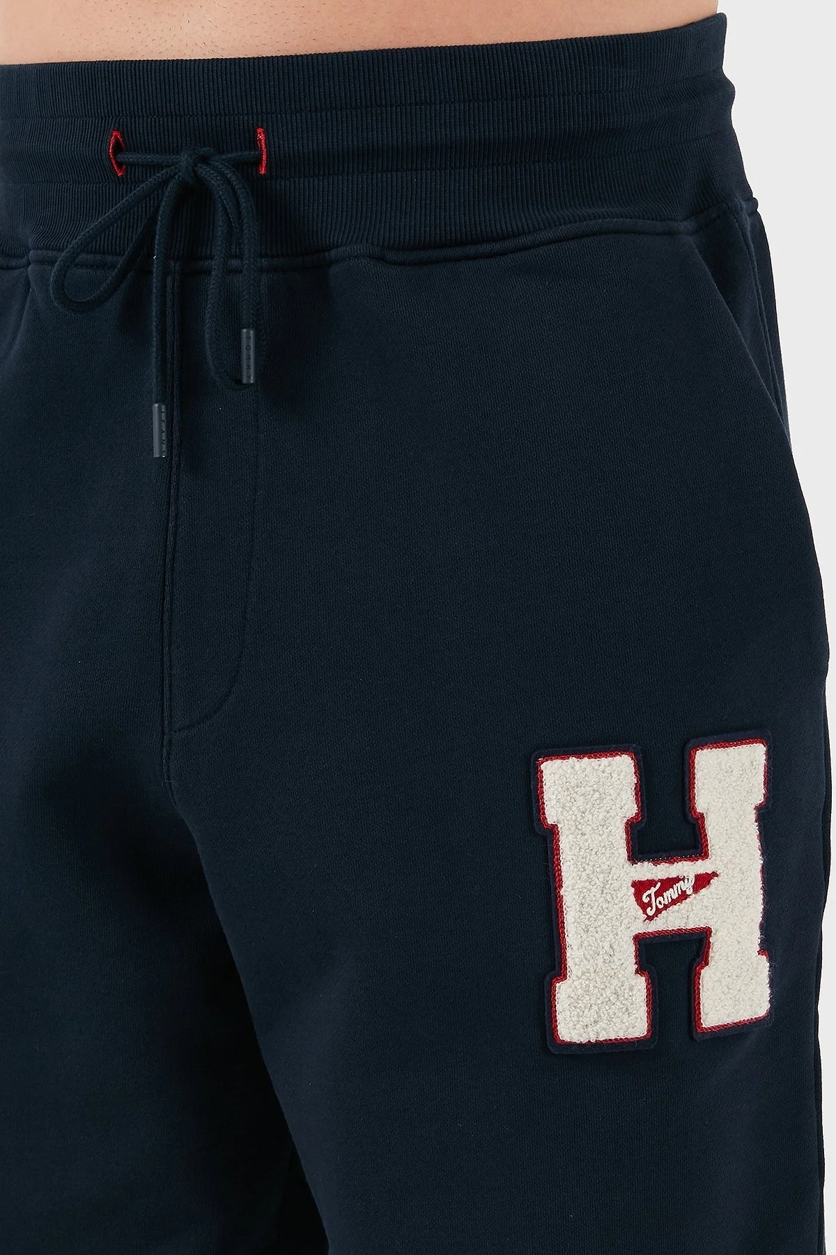 Tommy Jeans Pamuklu Relaxed Fit Normal Bel Ribanalı Paça Jogger Erkek Pantolon DM0DM21277 DYY LACİVERT - 6