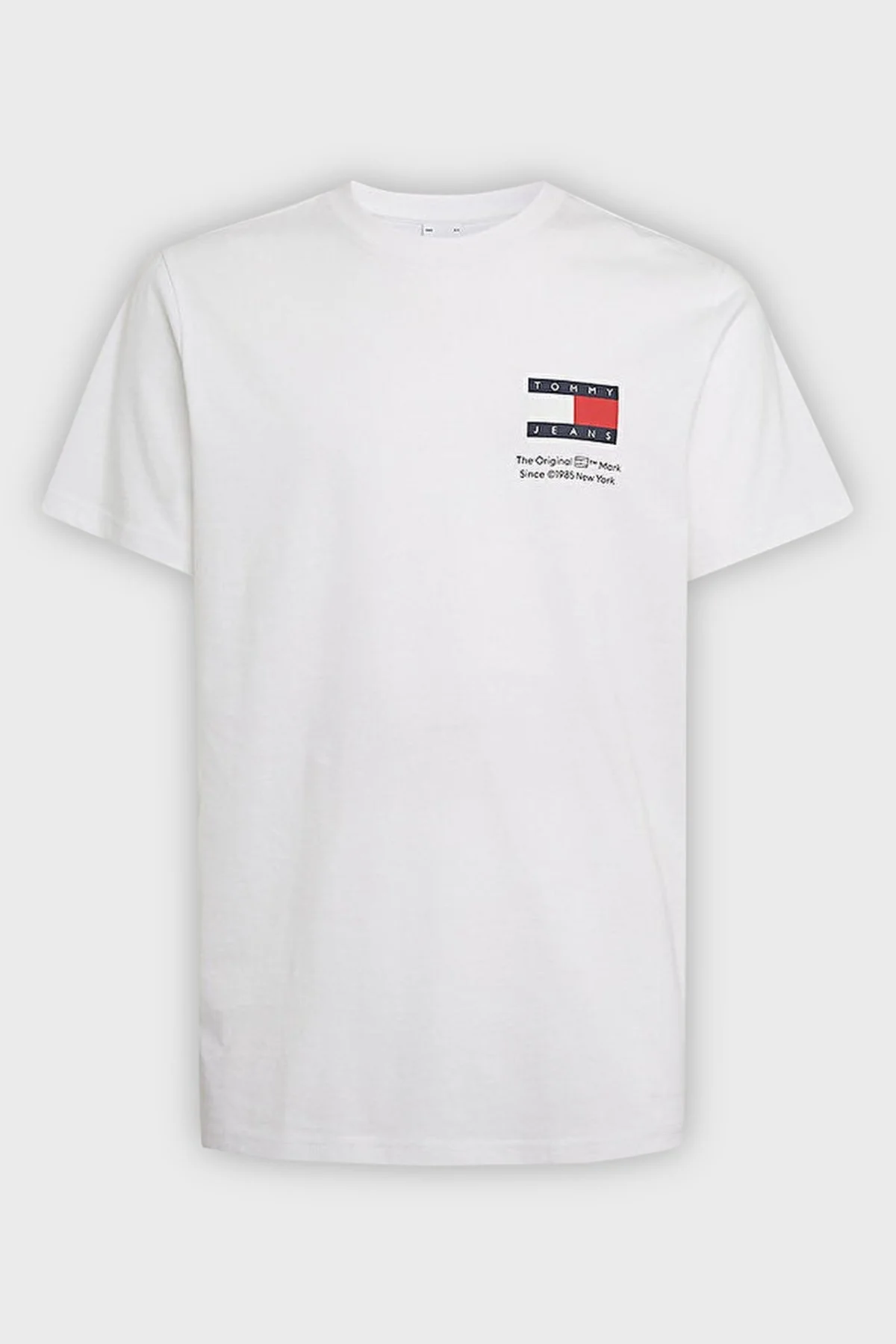 Tommy Jeans Pamuklu Slim Fit Bisiklet Yaka Erkek T Shirt DM0DM18263 YBR BEYAZ - 5