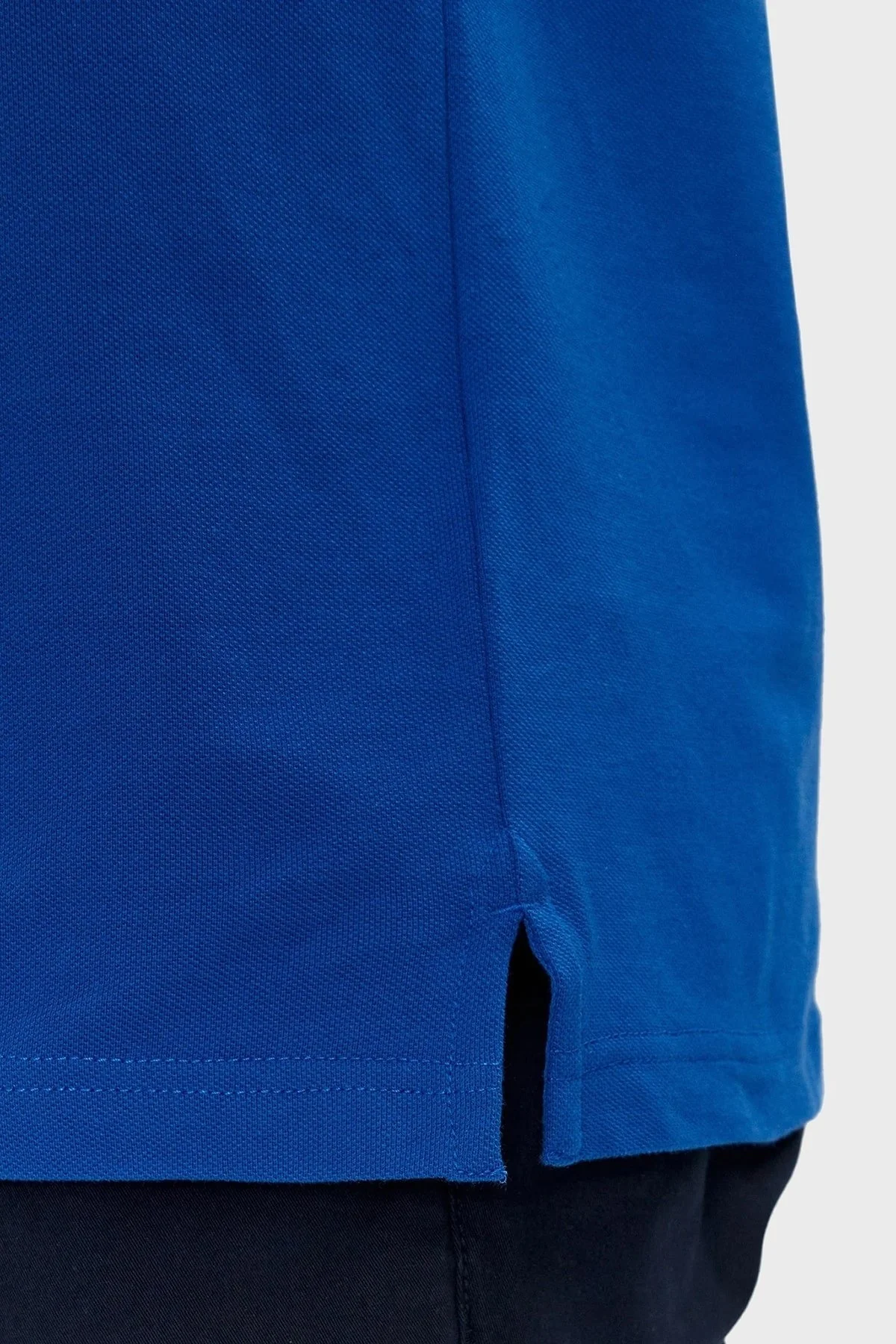 Tommy Jeans Pamuklu Slim Fit Erkek Polo Yaka T Shirt DM0DM18312 C6P KOYU MAVİ - 4