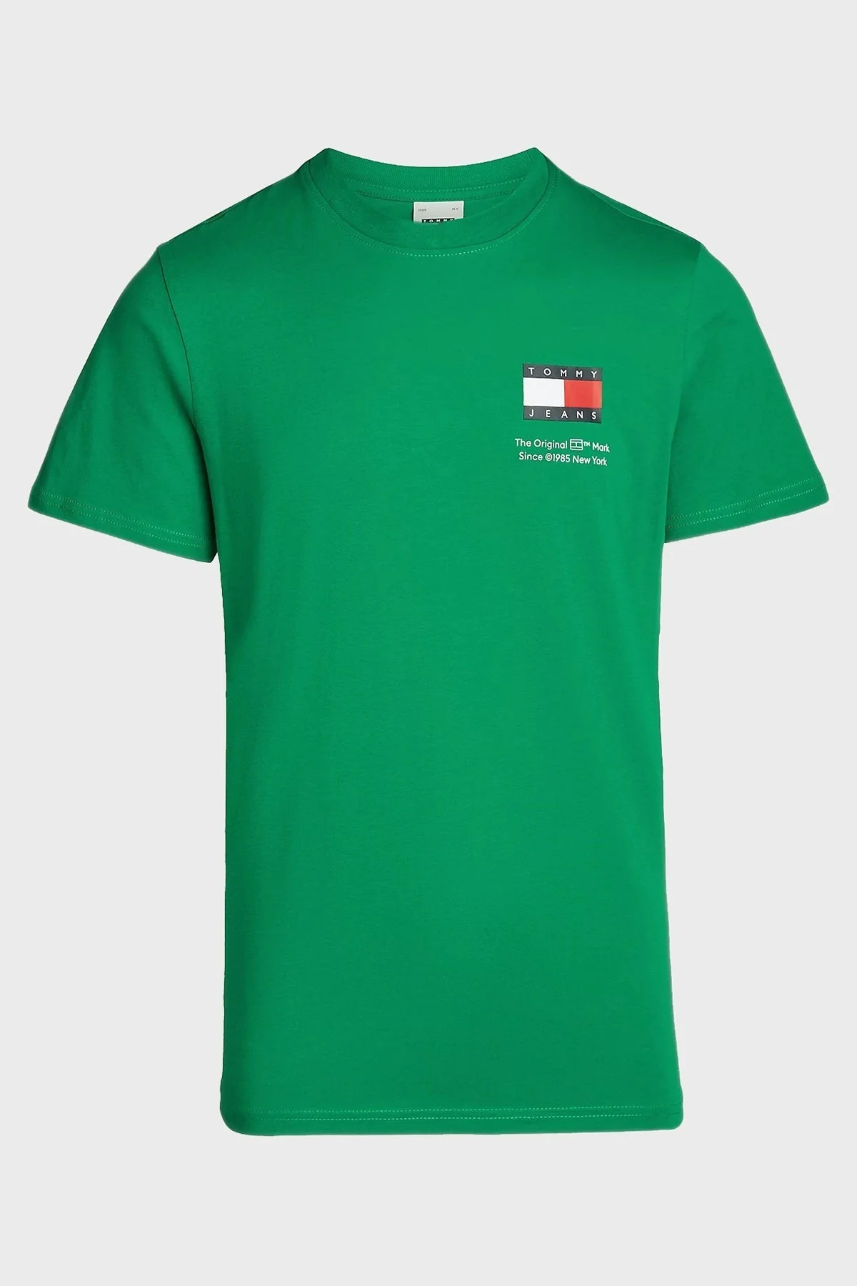 Tommy Jeans Pamuklu Slim Fit Erkek T Shirt DM0DM18263 L30 YEŞİL - 5